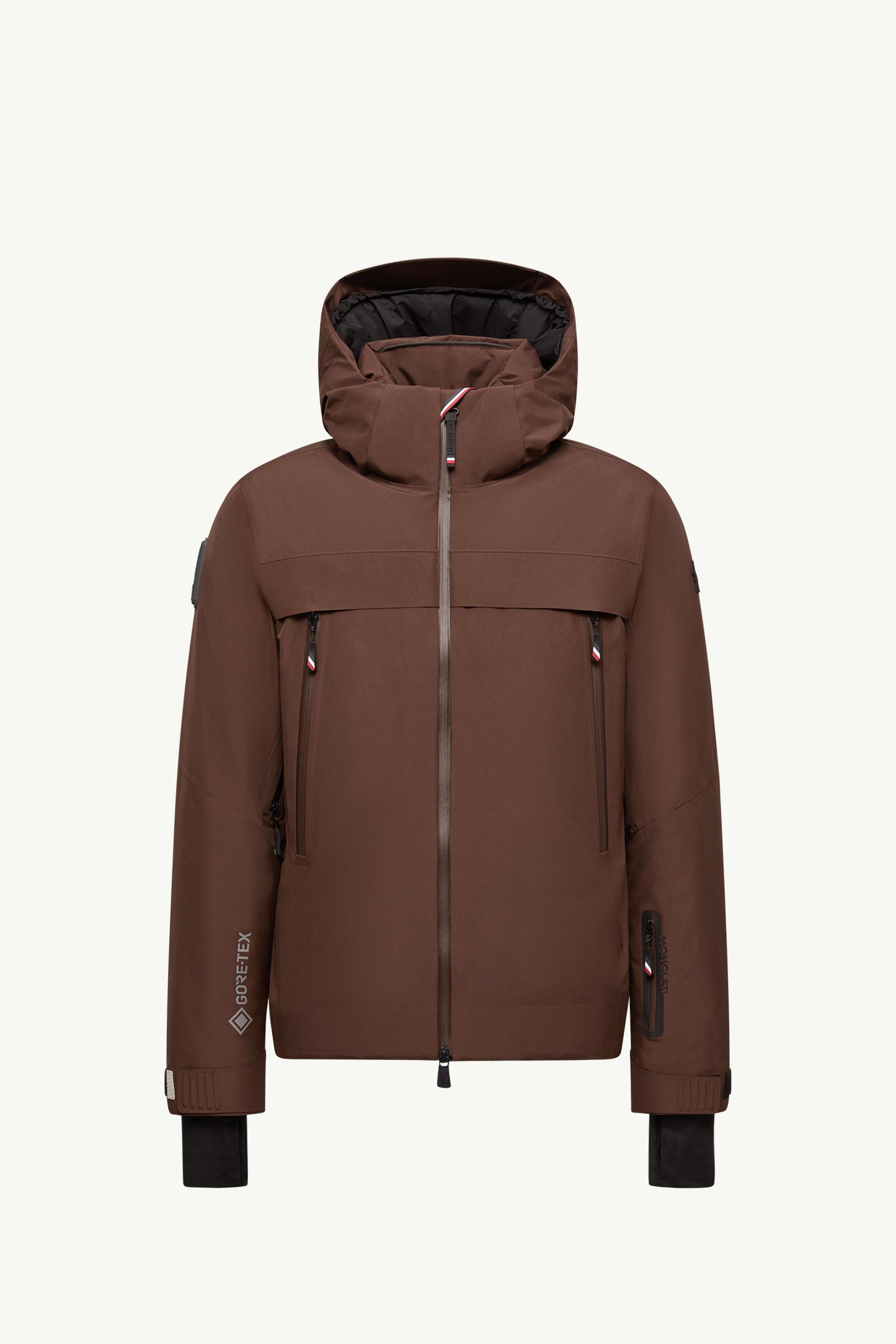 Brown Balmhorn Hooded GORE-TEX Down Ski Jacket - Short Down