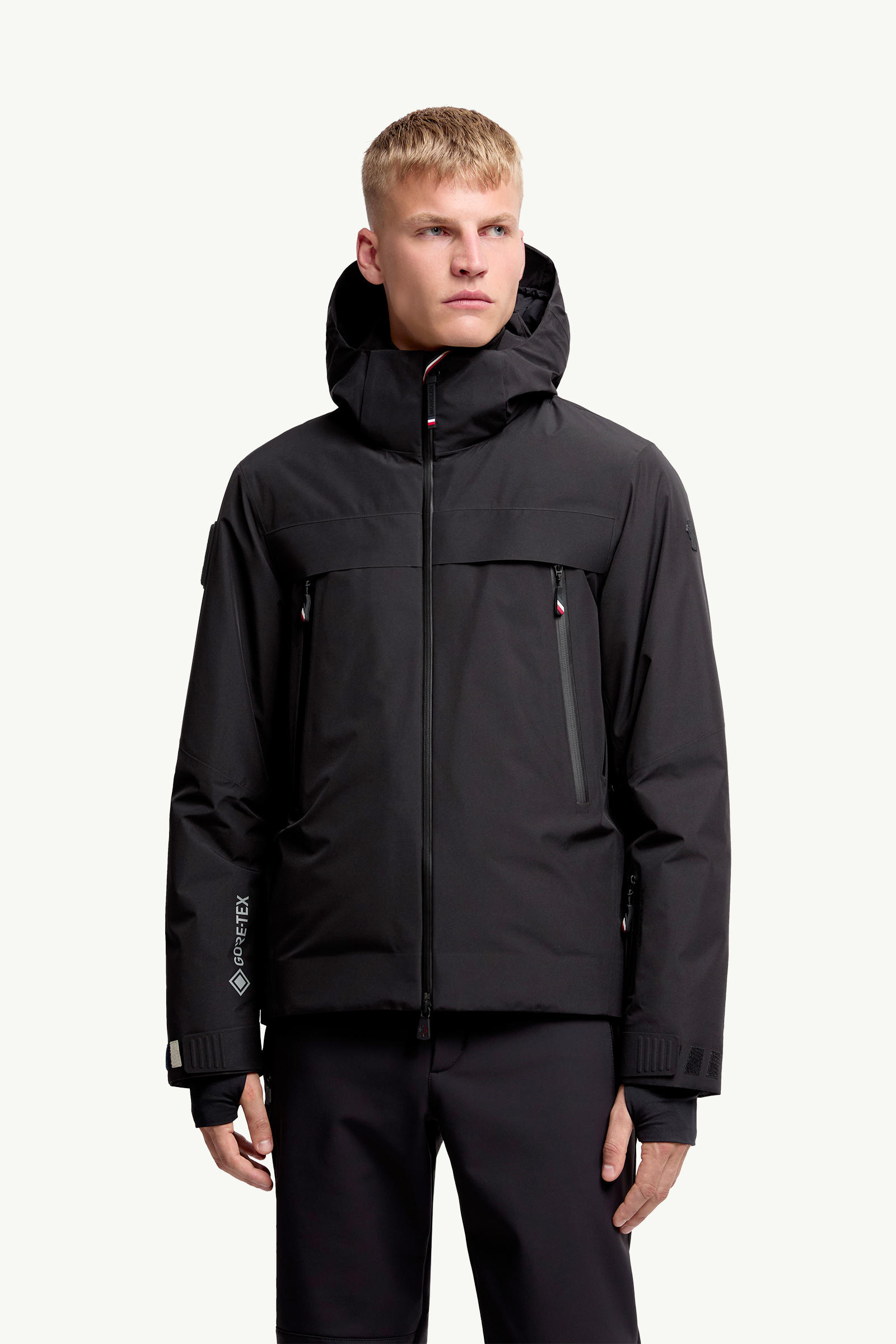Balmhorn GORE-TEX男士连帽羽绒滑雪夹克外套 男士 黑色 Moncler 3