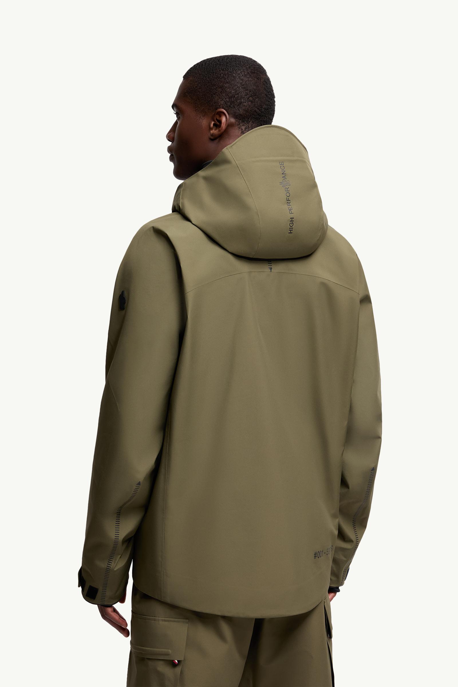 Olive Green Hinterburgs Hooded GORE-TEX Ski Jacket - Windbreakers