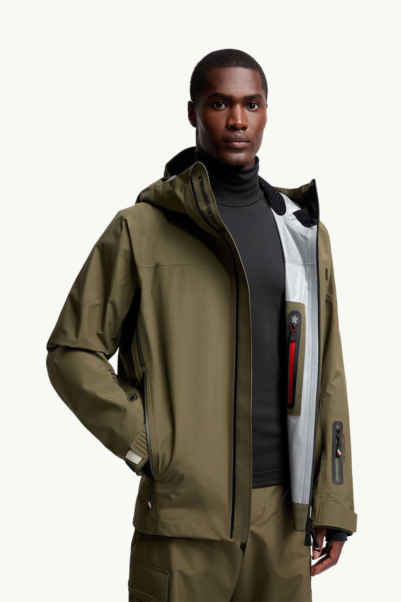 Chaqueta de esquí con capucha de GORE-TEX Hinterburgs Hombre Verde Oliva Moncler 5