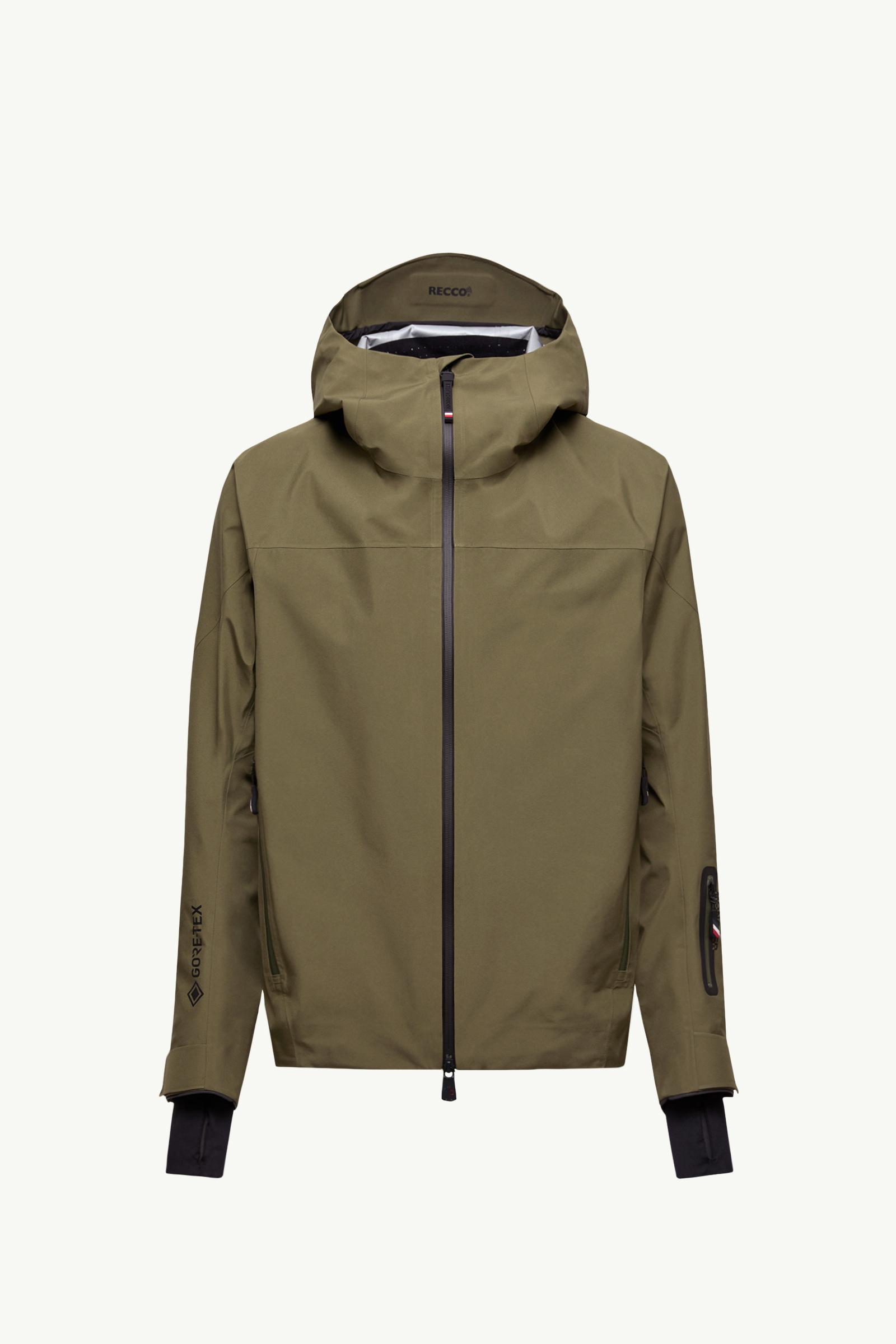 Olive Green Hinterburgs Hooded GORE-TEX Ski Jacket - Windbreakers