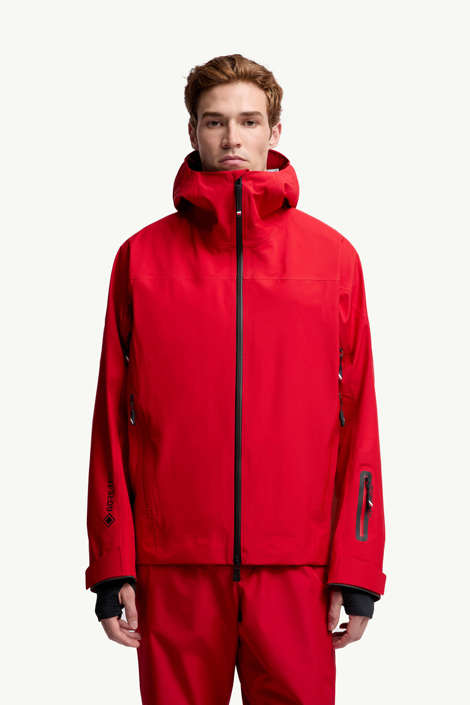 Hinterburgs Hooded GORE-TEX Ski Jacket Men Red Moncler 3