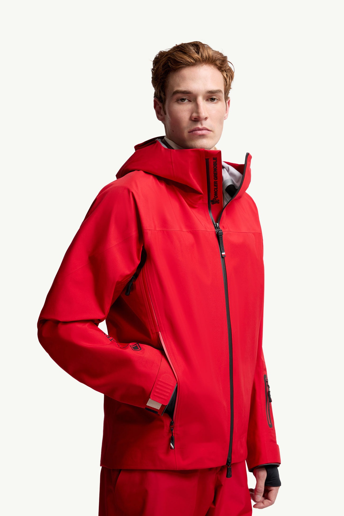 Hinterburgs連帽GORE-TEX滑雪外套 男士 紅色 Moncler 5