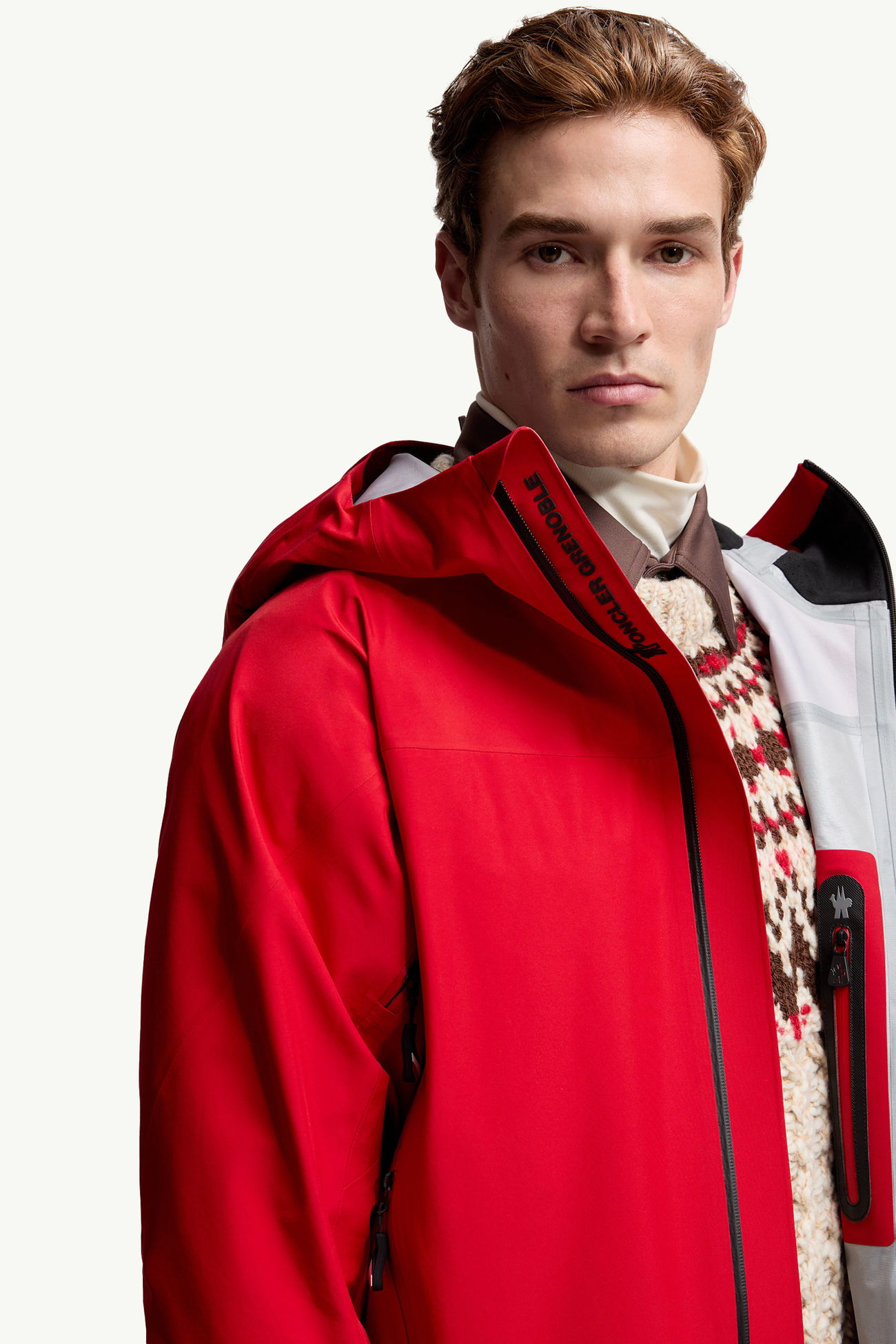 Hinterburgs連帽GORE-TEX滑雪外套 男士 紅色 Moncler 6