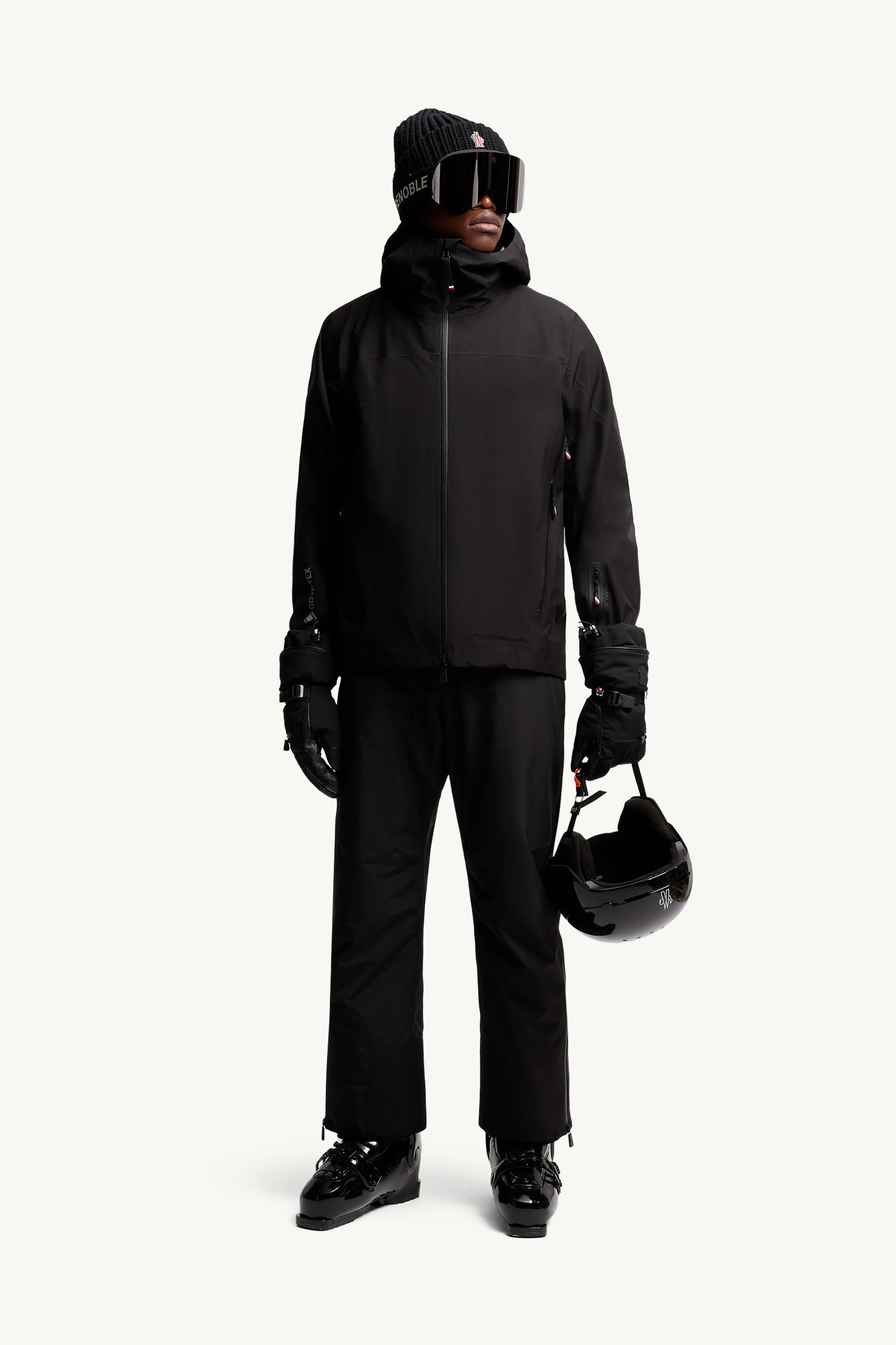 Hinterburgs Hooded GORE-TEX Ski Jacket Men Black Moncler 0