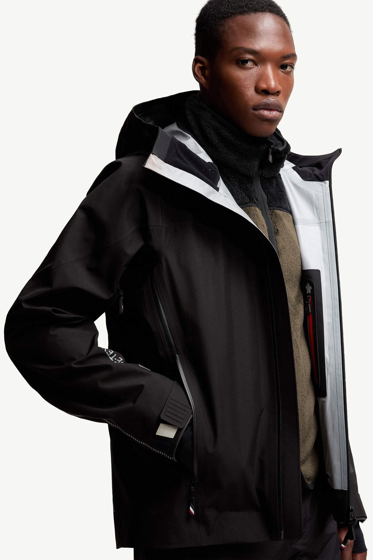 Hinterburgsスキージャケット メンズ ブラック Moncler 6