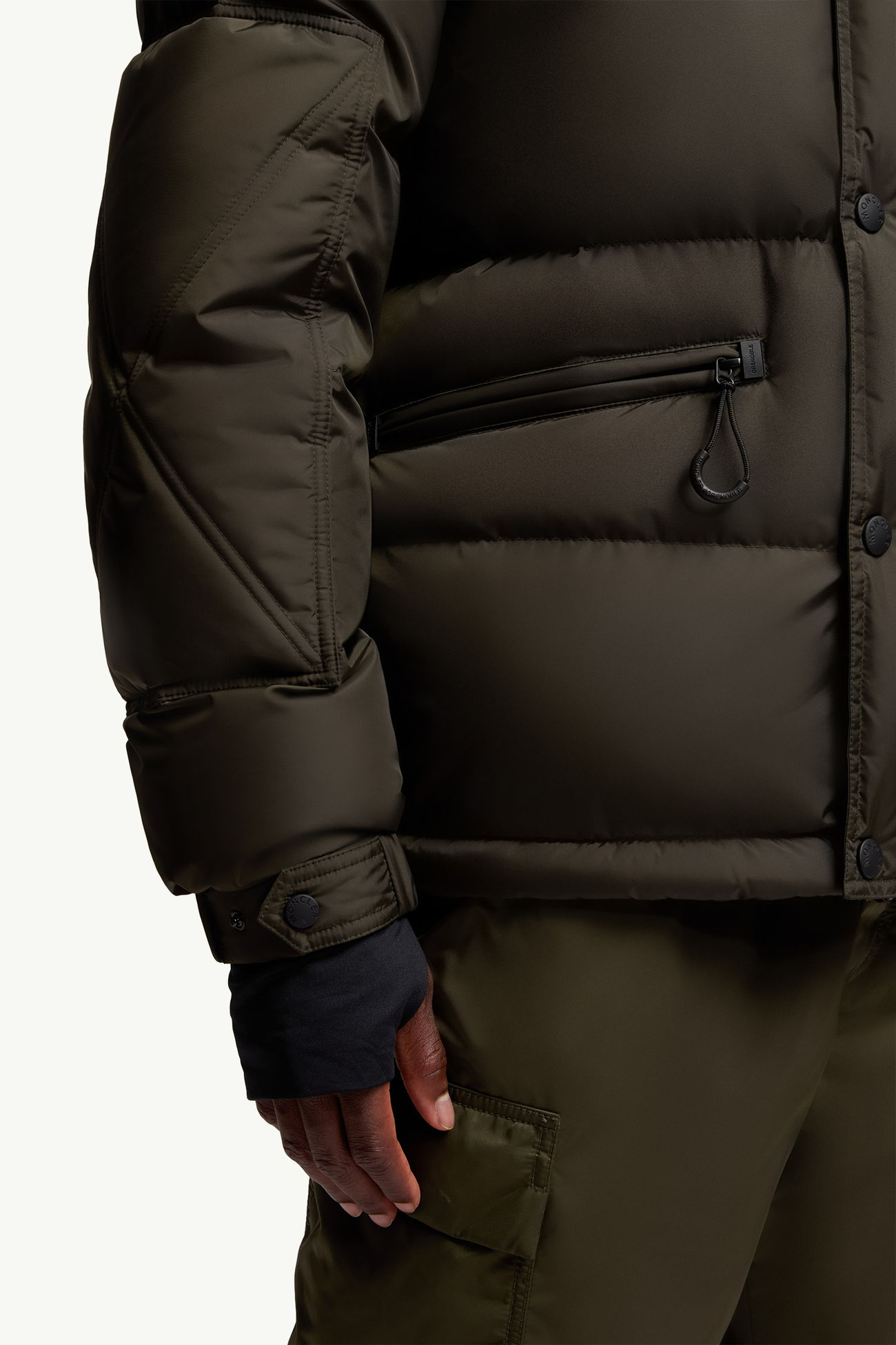 Giacca da sci Kasanka imbottita con cappuccio Uomo Verde Oliva Moncler 6