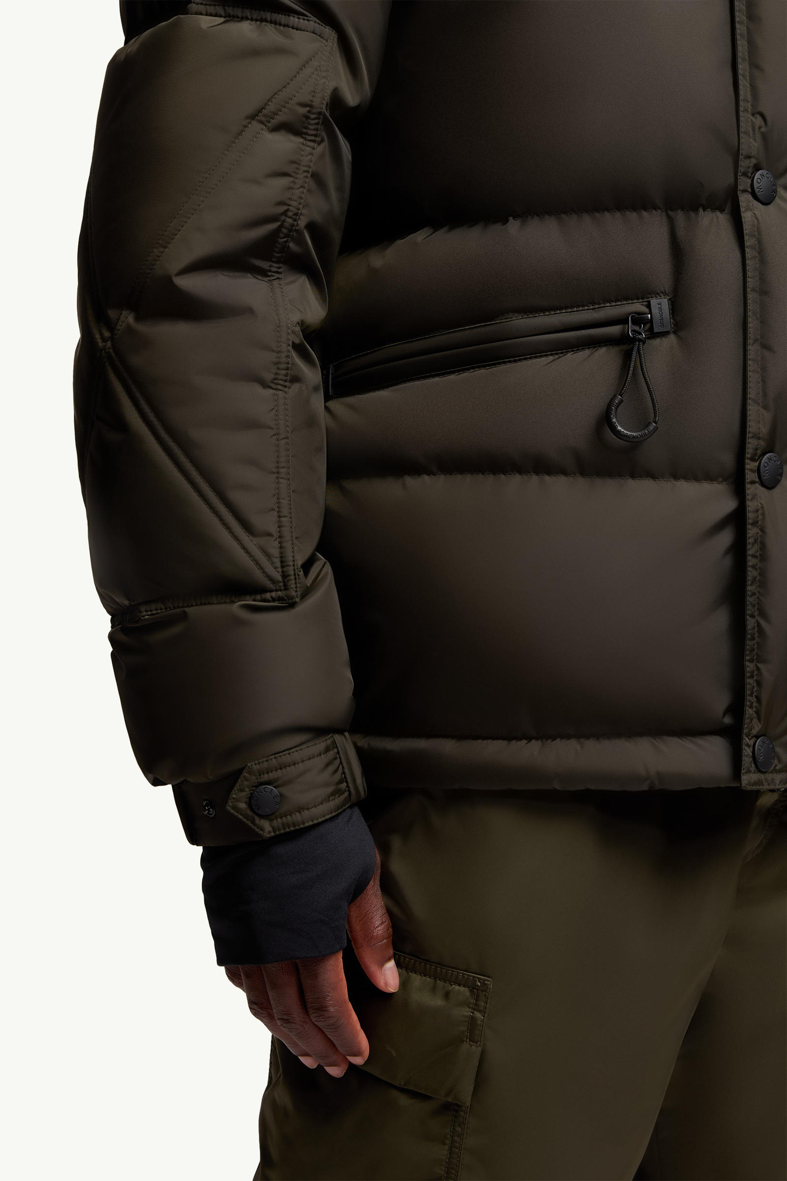 Kasanka Hooded Down Ski Jacket Men Olive Green Moncler 6