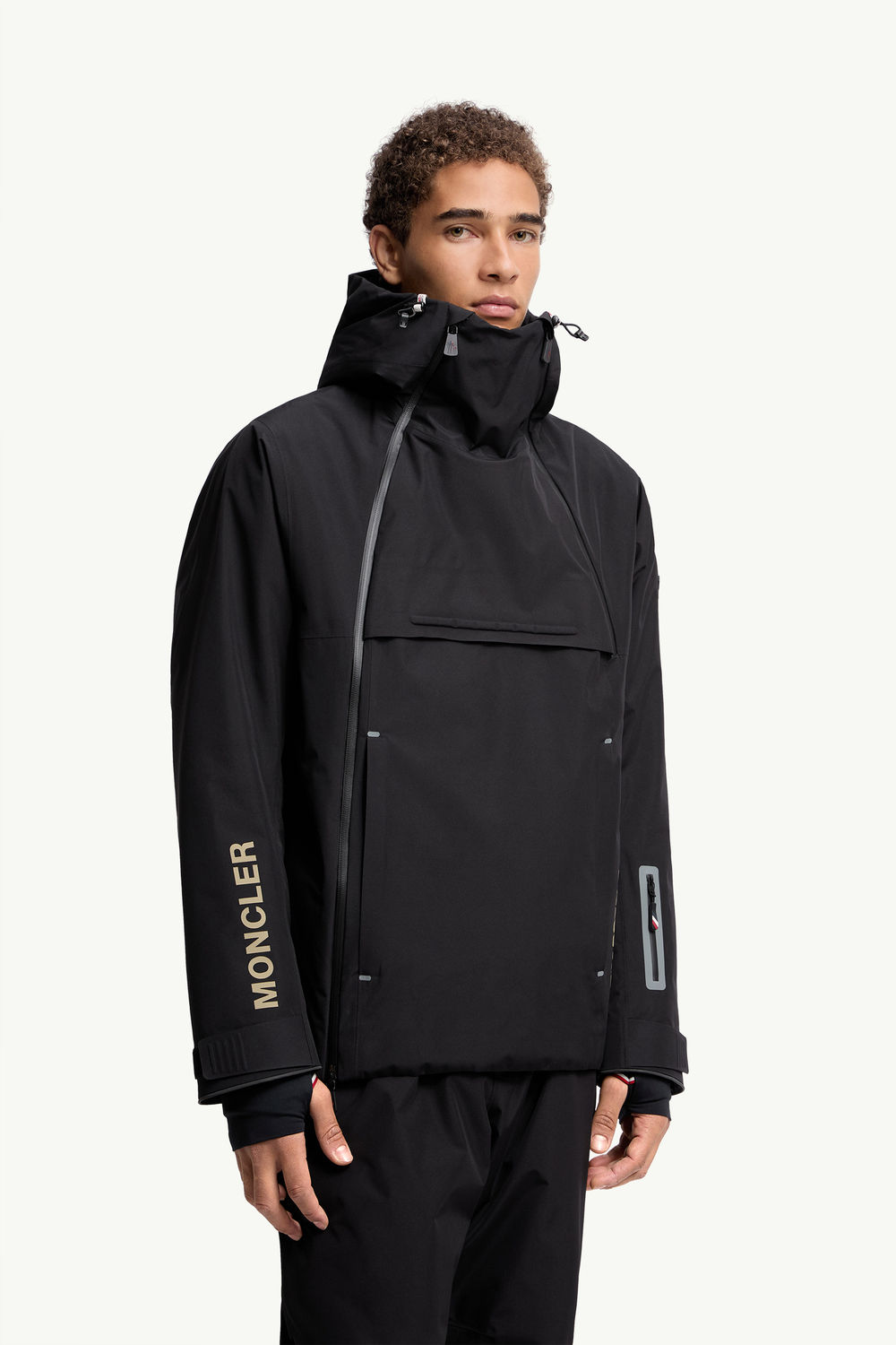 Chaqueta de esquí de GORE-TEX con capucha Staz Hombre Negro Moncler 3