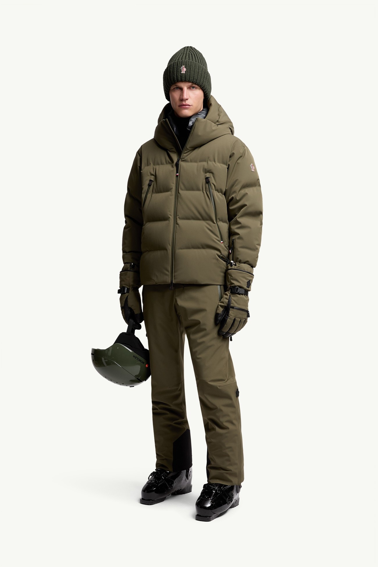 Fellberg Hooded Insulated Ski Jacket Men Olive Green Moncler 0