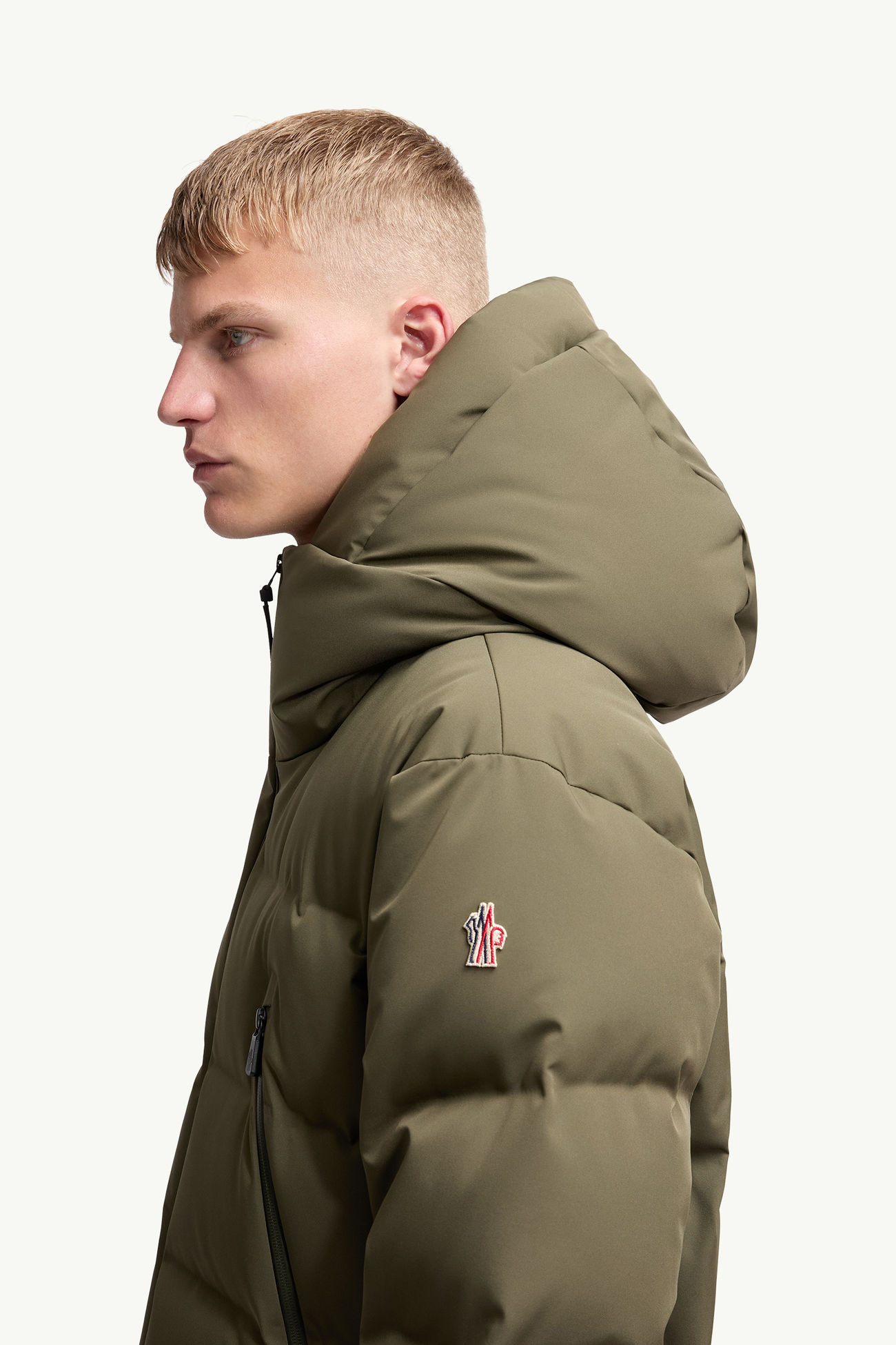 Giacca da sci imbottita Fellberg con cappuccio Uomo Verde Oliva Moncler 1