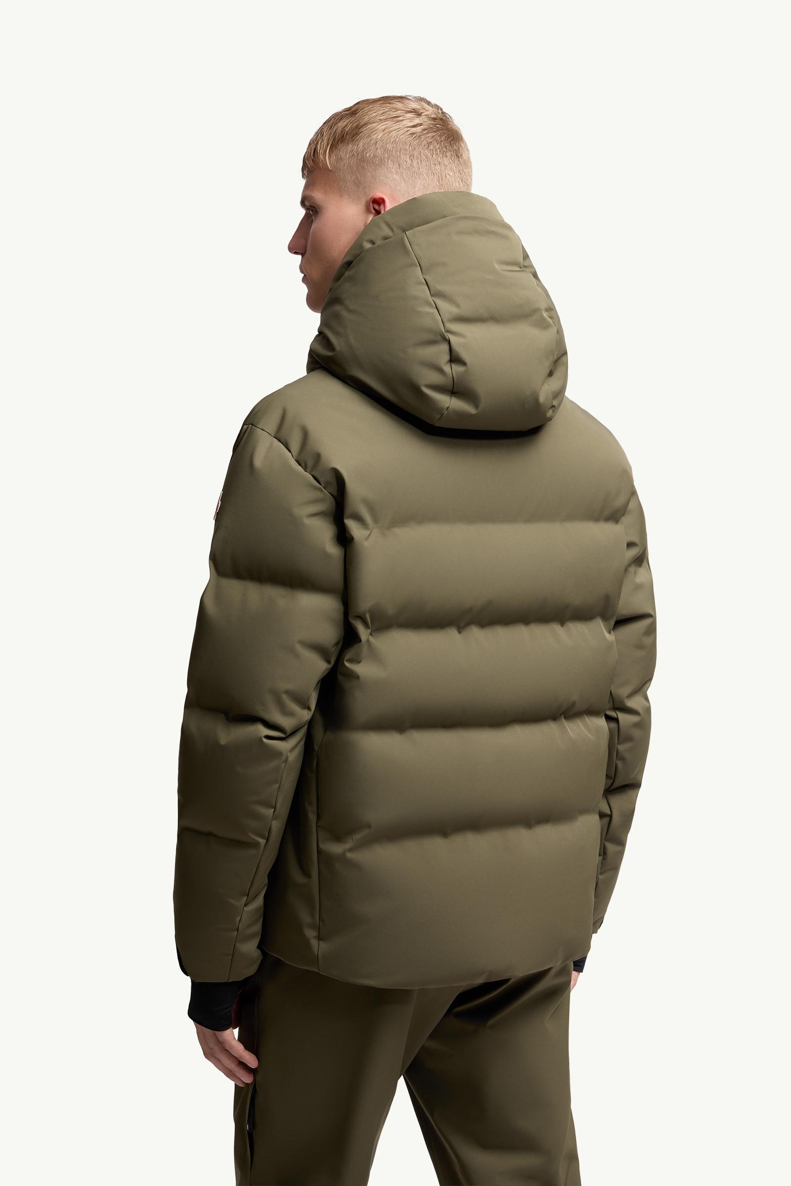Olive Green Fellberg Hooded Down Ski Jacket - Short Down Jackets