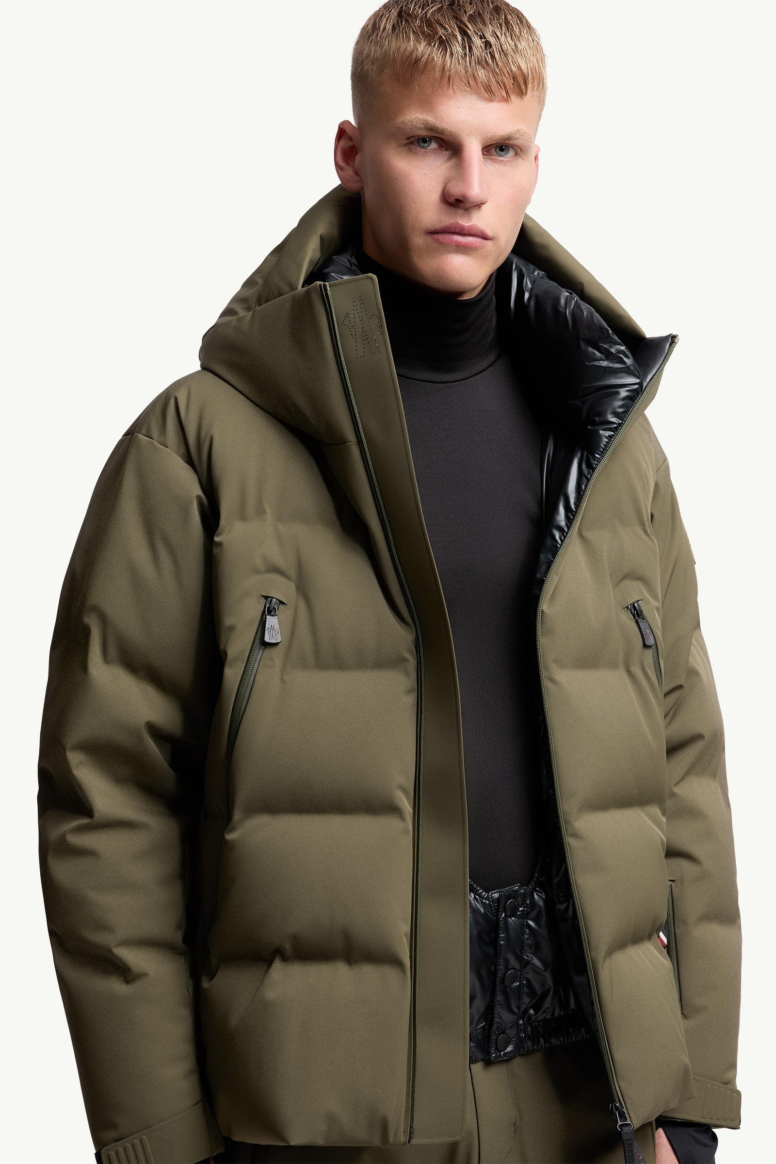 Fellberg Hooded Down Ski Jacket Men Olive Green Moncler 5