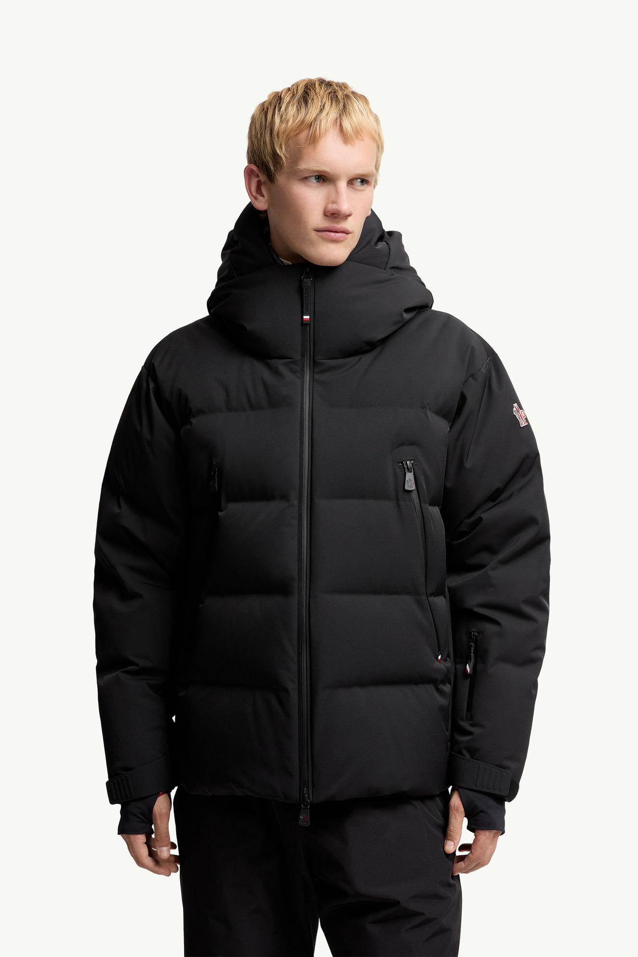Fellberg Daunen-Skijacke mit Kapuze Herren Schwarz Moncler 3