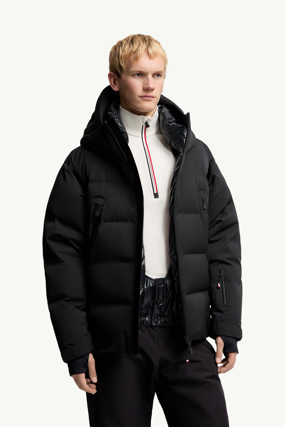 Fellberg Hooded Down Ski Jacket Men Black Moncler 5