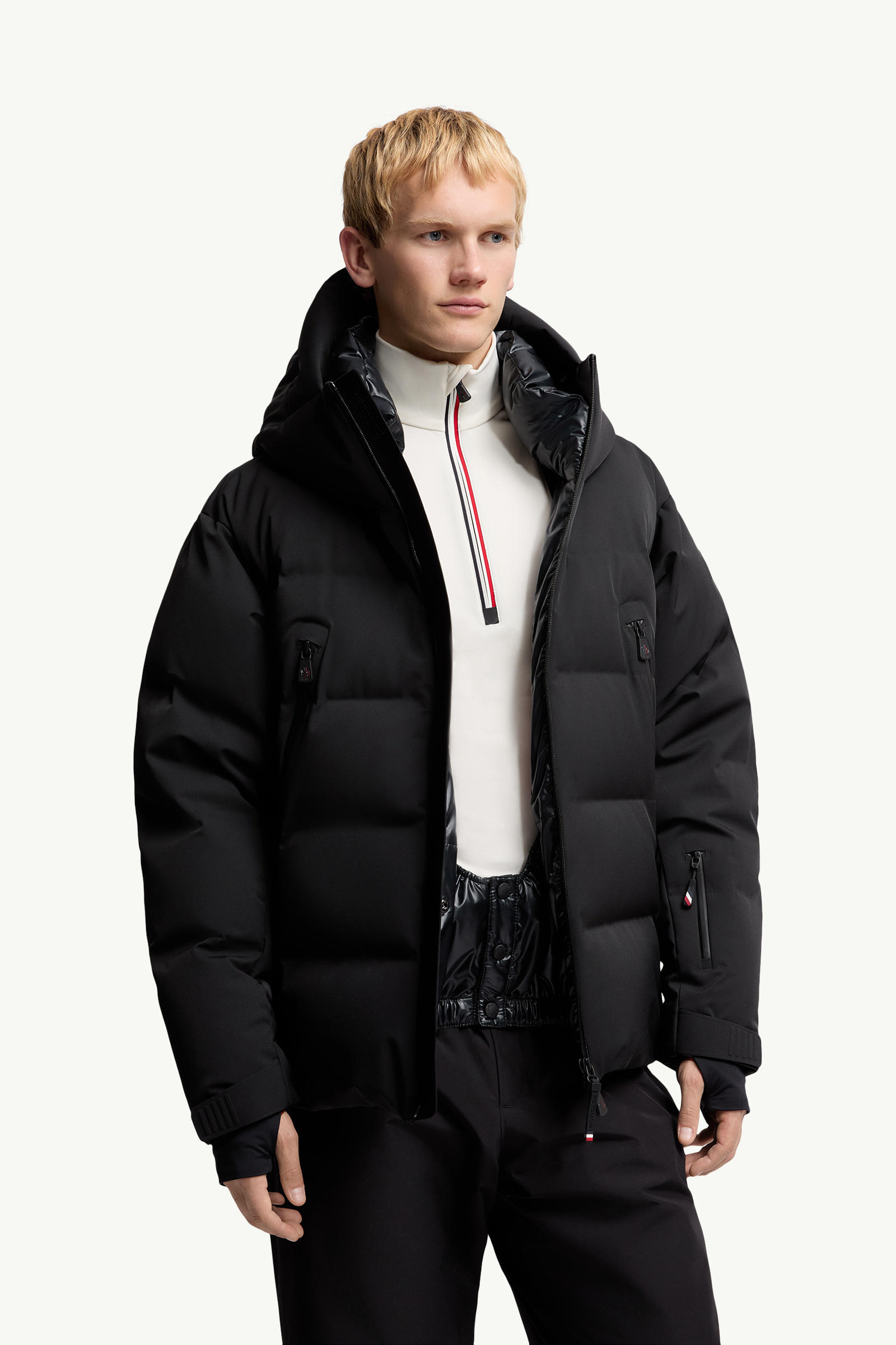 Fellberg Hooded Down Ski Jacket Men Black Moncler 5