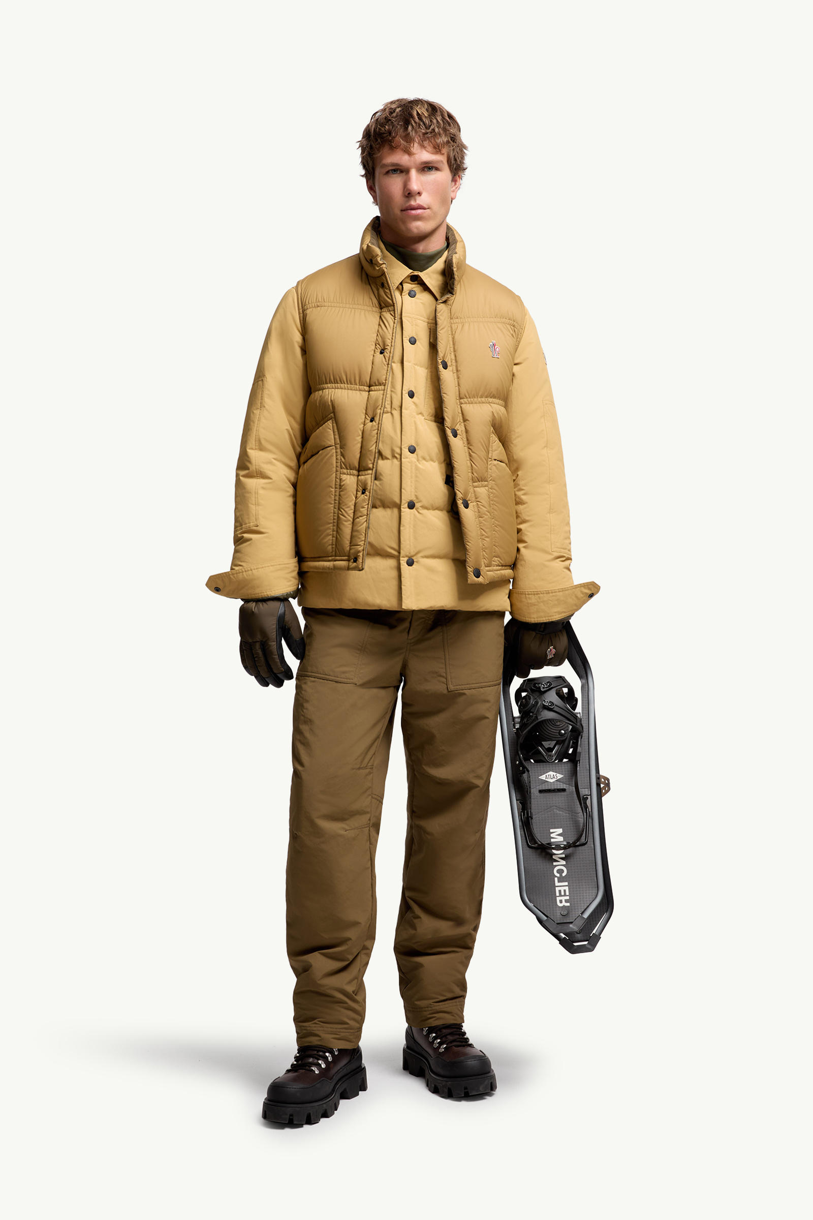 Aul男士羽绒马甲 男士 驼米色 Moncler 0