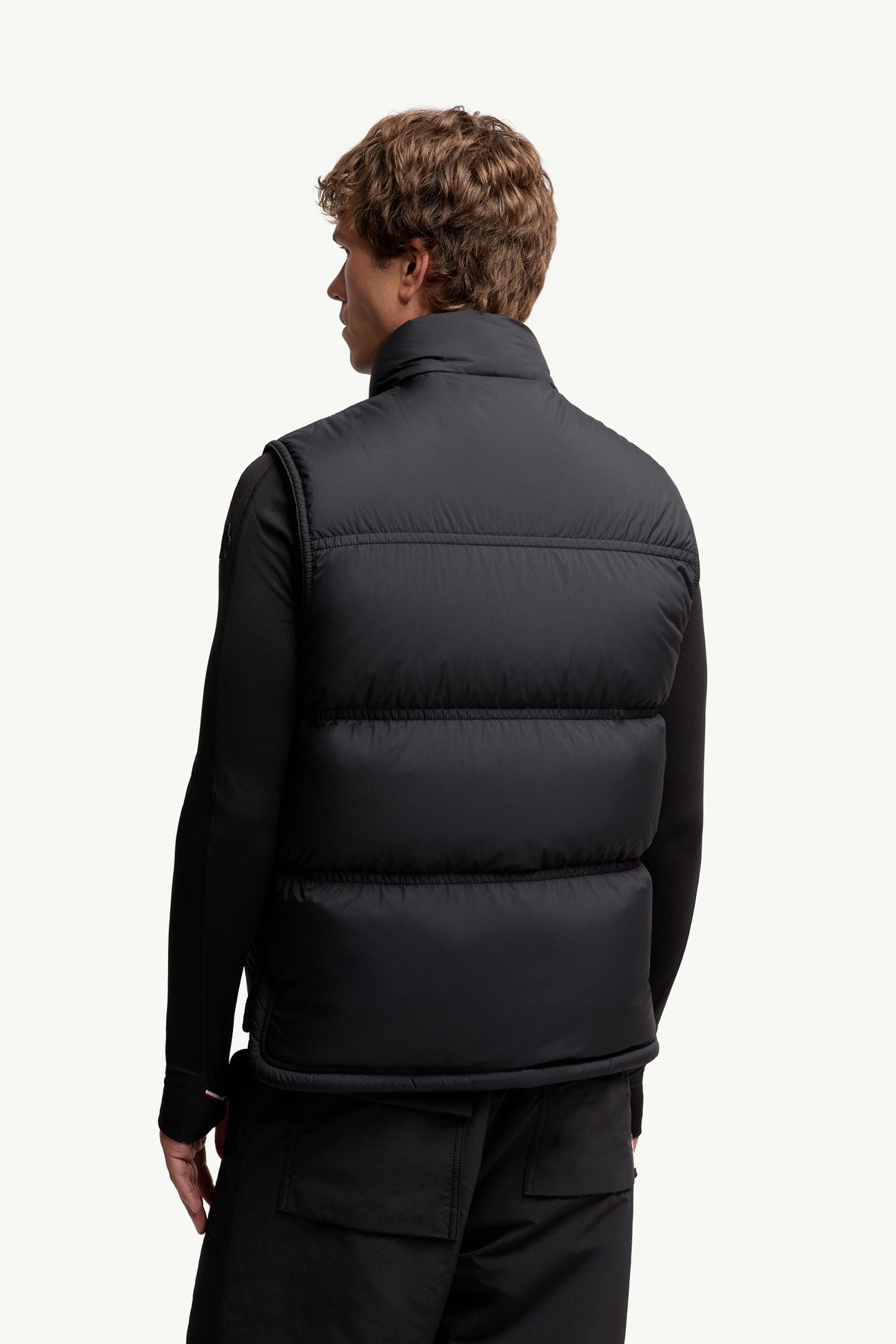 Aul羽絨背心 男士 黑色 Moncler 4