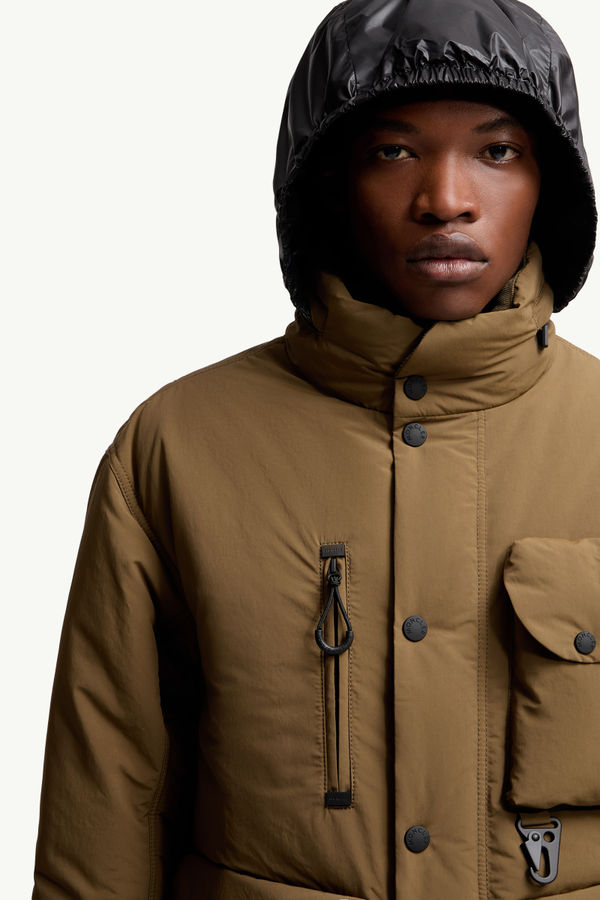 Biganos Short Down Jacket Men Khaki Moncler 6