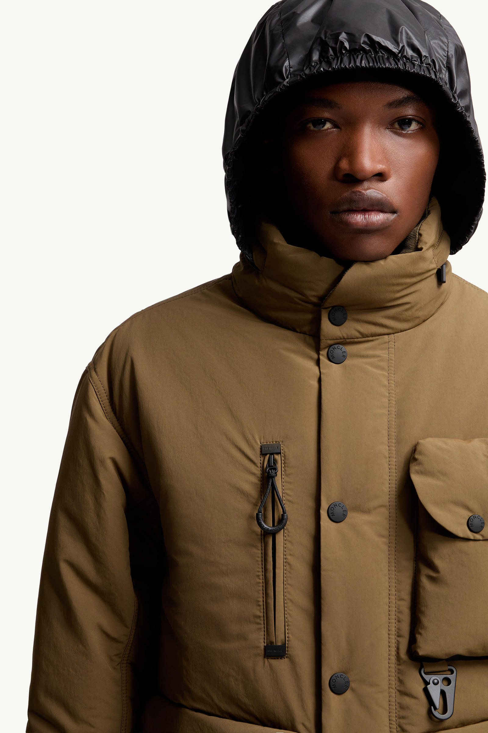 Biganos Short Down Jacket Men Khaki Moncler 6