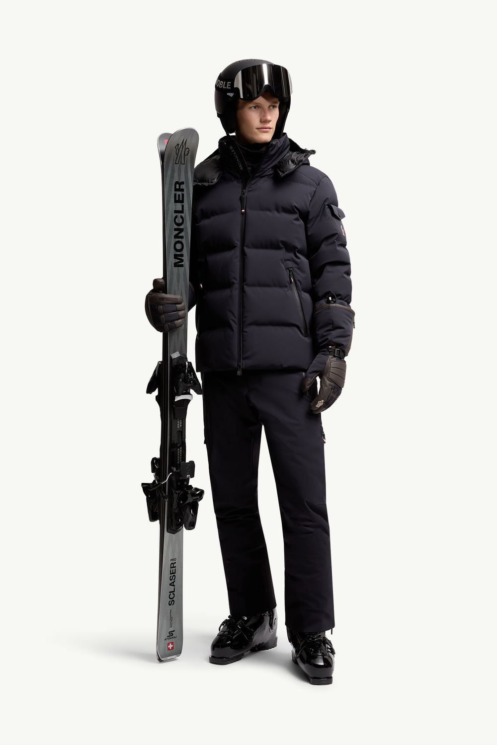 Montgetech Hooded Down Ski Jacket Men Navy Blue Moncler 0