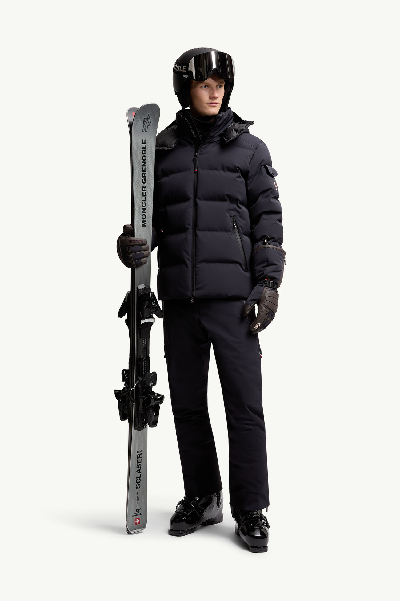Montgetech Hooded Down Ski Jacket Men Navy Blue Moncler 0