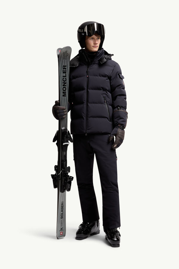 Montgetech Hooded Down Ski Jacket Men Navy Blue Moncler 0