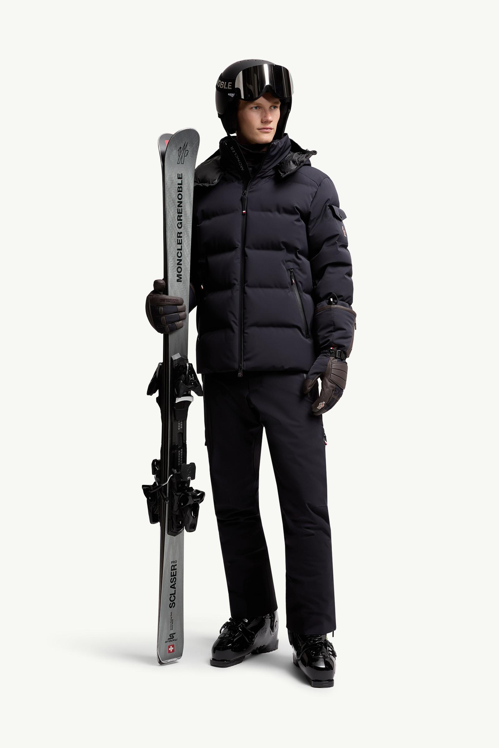 Navy Blue Montgetech Hooded Insulated Ski Jacket - Ski Jackets for