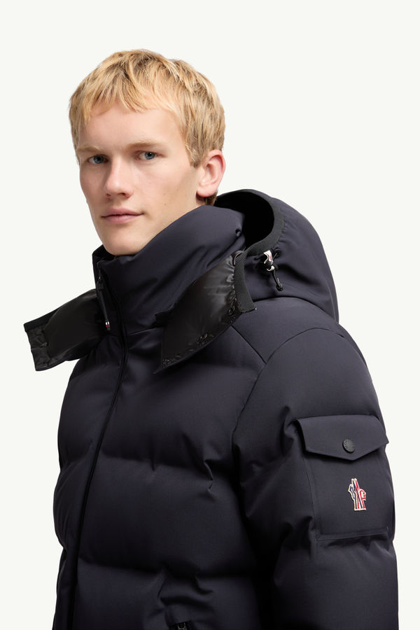 Montgetech Hooded Down Ski Jacket Men Navy Blue Moncler 1