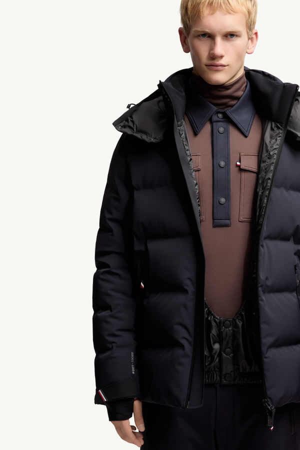 Montgetech Hooded Down Ski Jacket Men Navy Blue Moncler 7