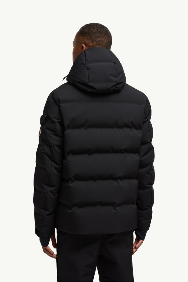 Montgetech男士连帽羽绒滑雪夹克外套 男士 黑色 Moncler 4
