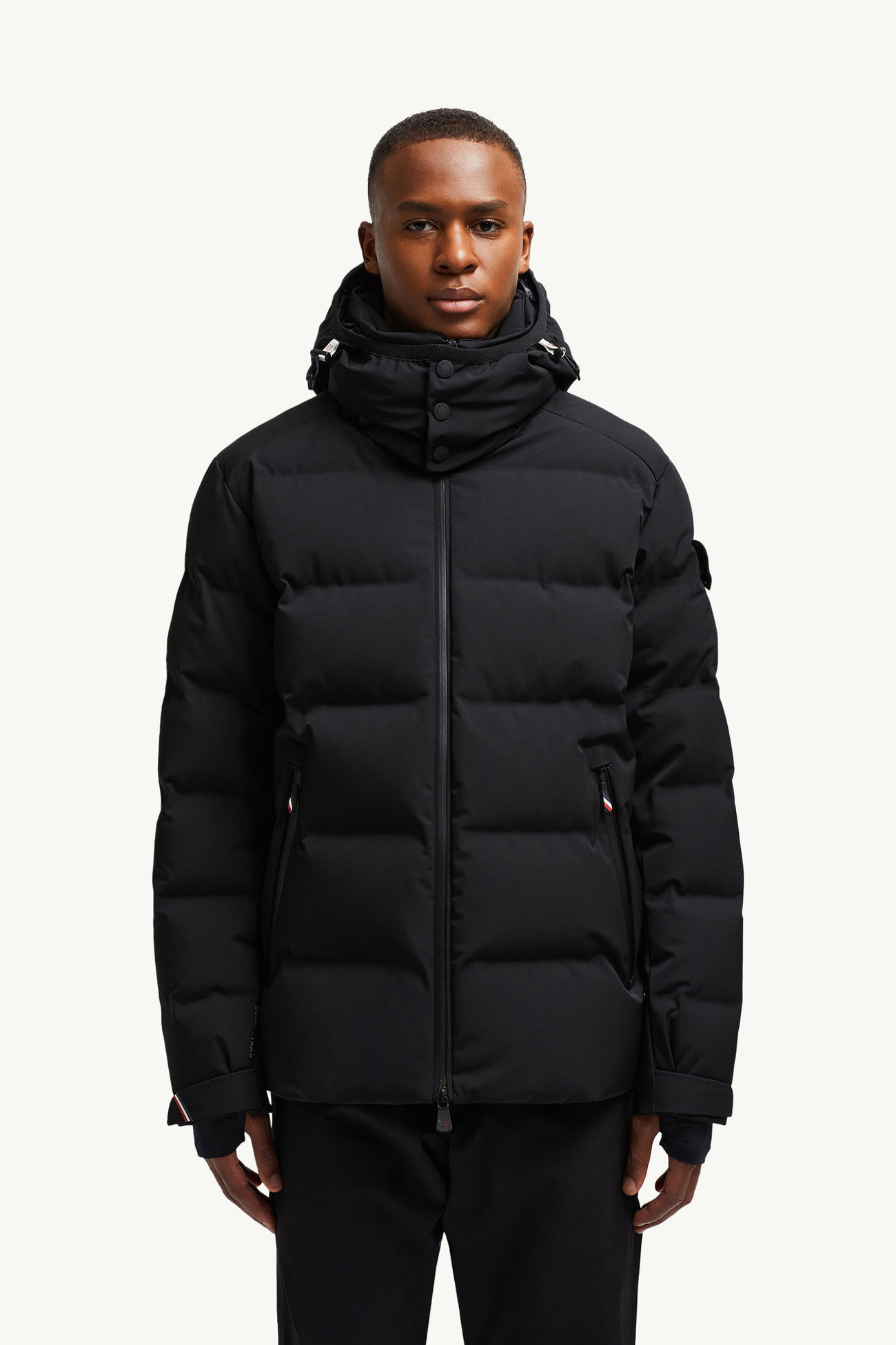 Plumífero de esquí con capucha Montgetech Hombre Negro Moncler 3