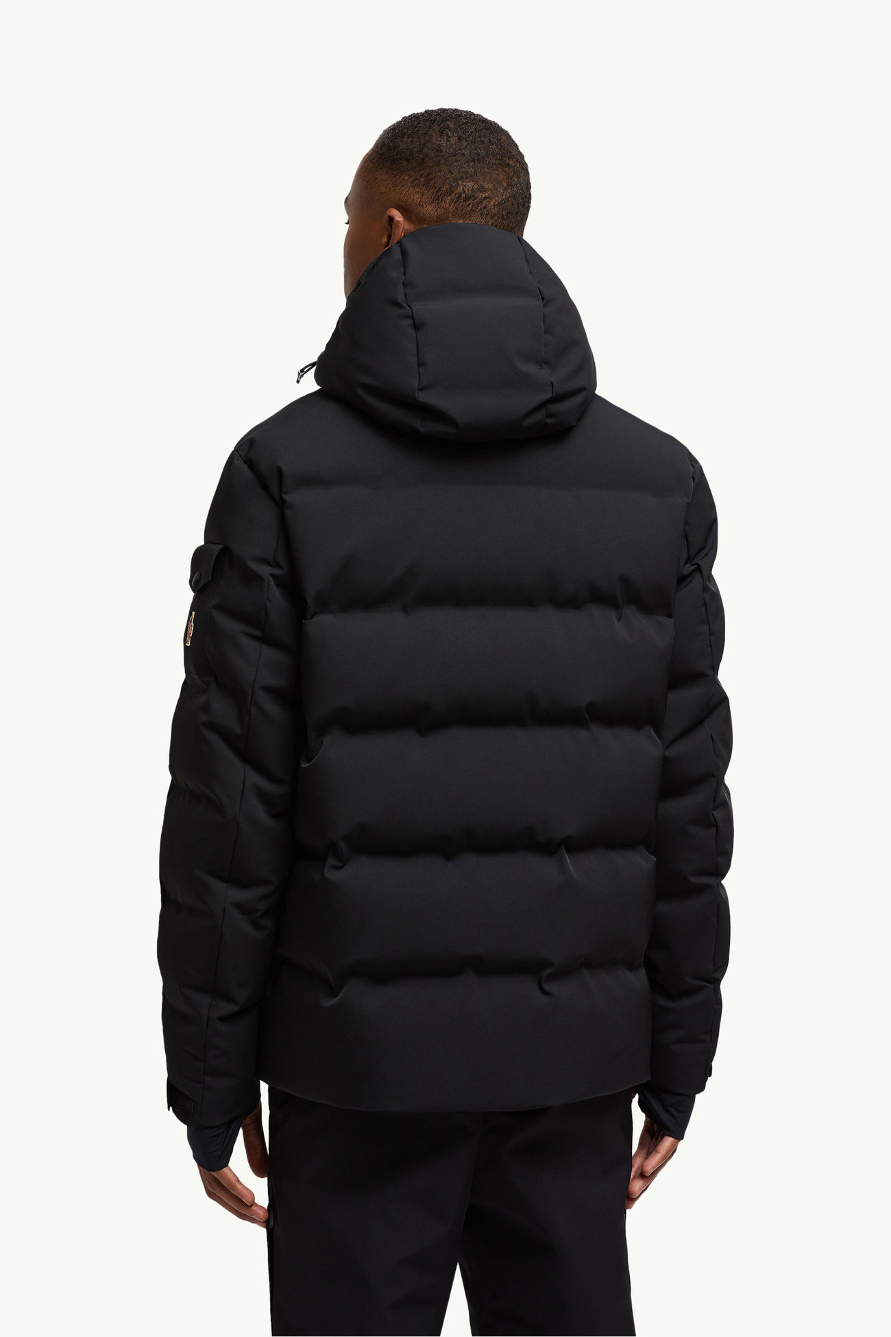 Montgetech Hooded Short Down Jacket Men Black Moncler 4