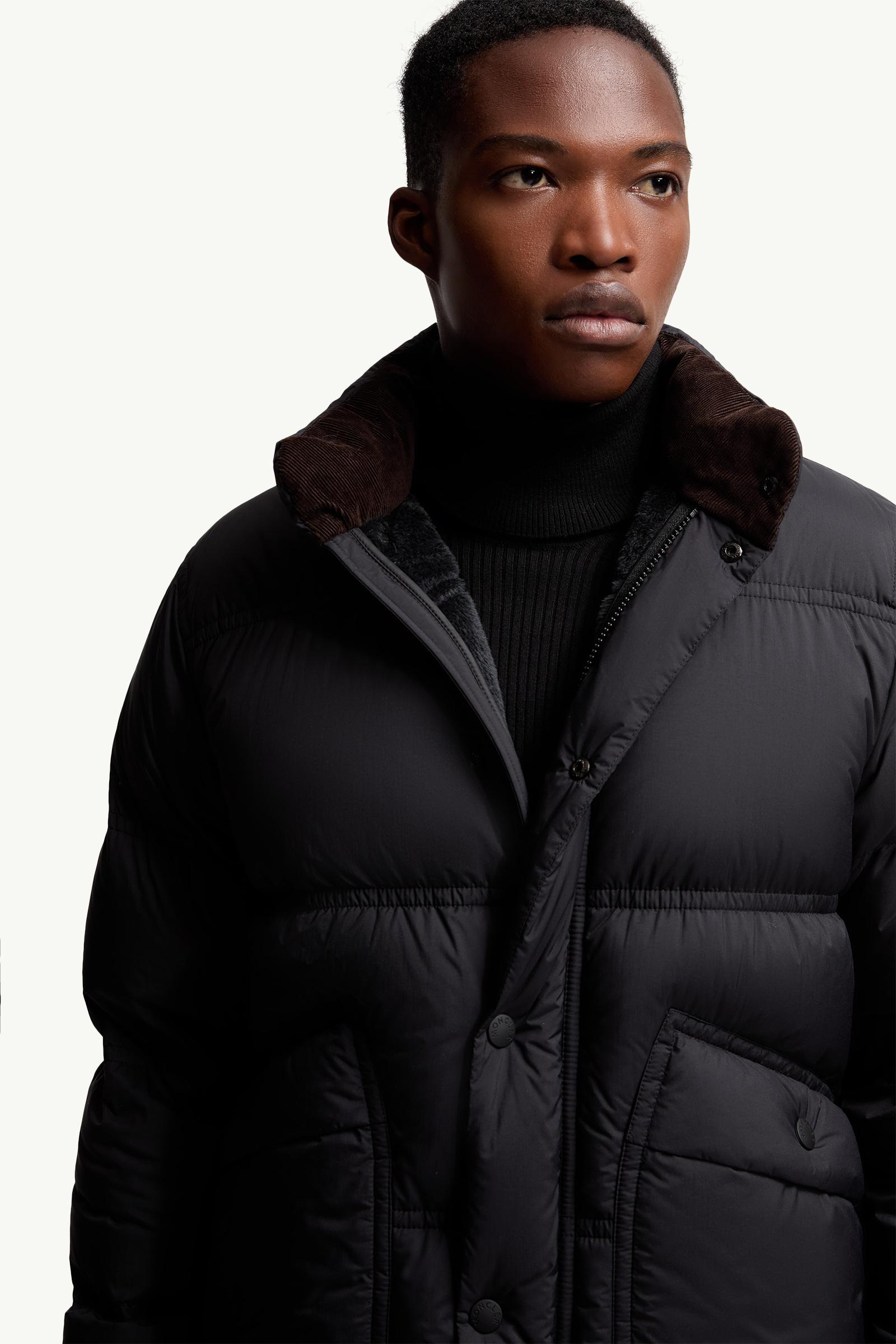 Black Sernur Short Down Jacket - Short Down Jackets for Men