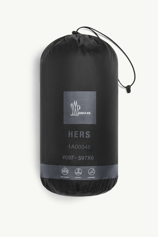 Hers verstaubare Daunen-Skijacke Herren Schwarz Moncler 6