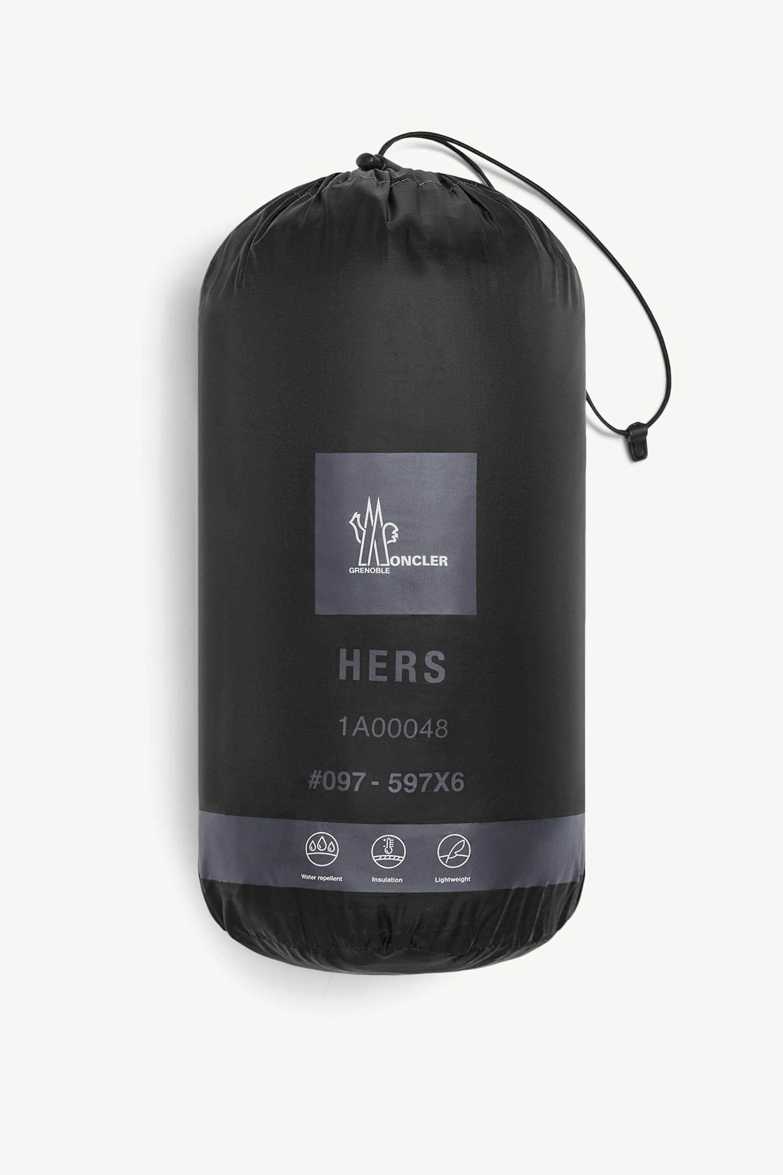 Hers男士可折叠羽绒滑雪夹克外套 男士 黑色 Moncler 6