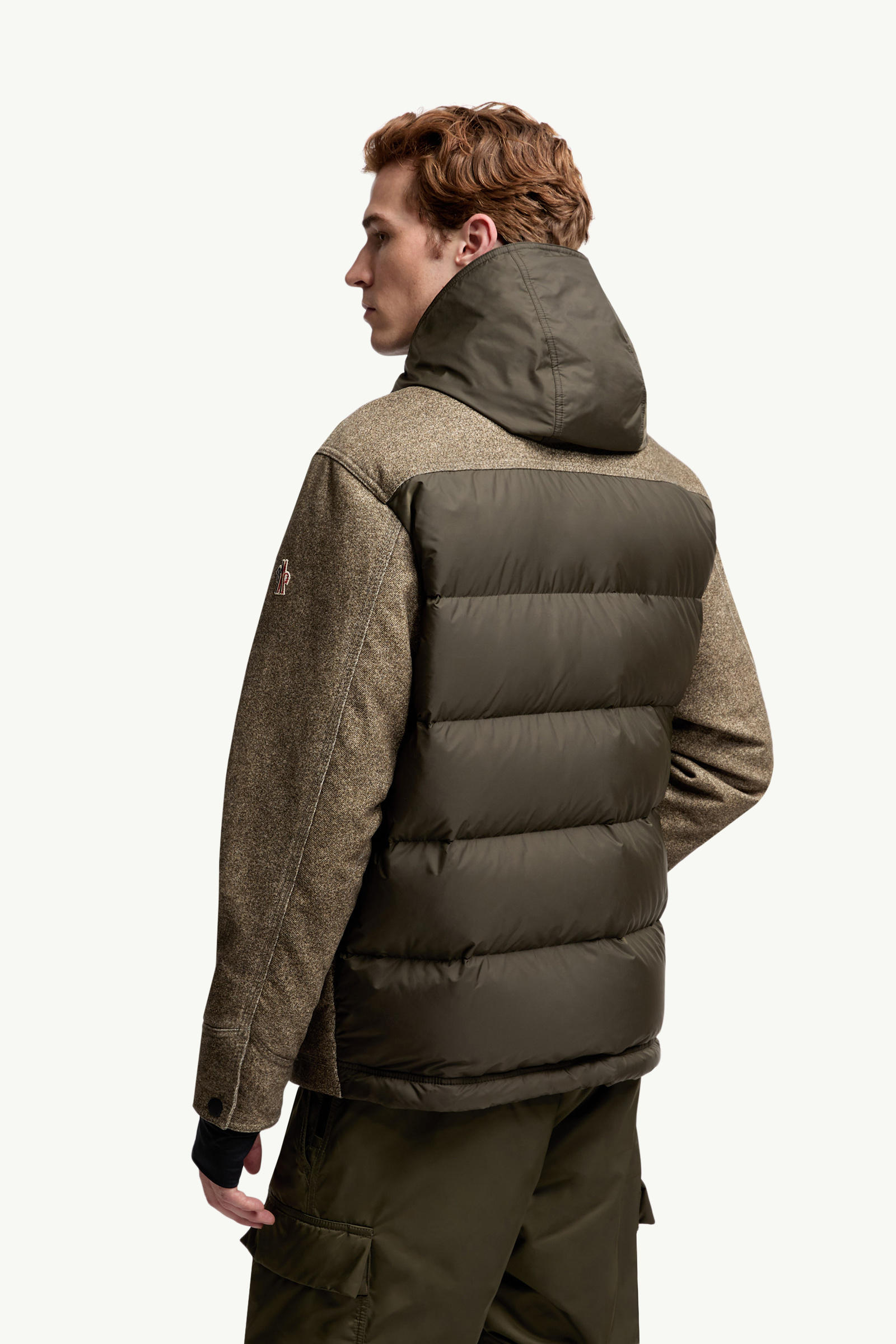 Doudoune courte en moleskine de coton Kalinzu Hommes Gris Pierre Moncler 4