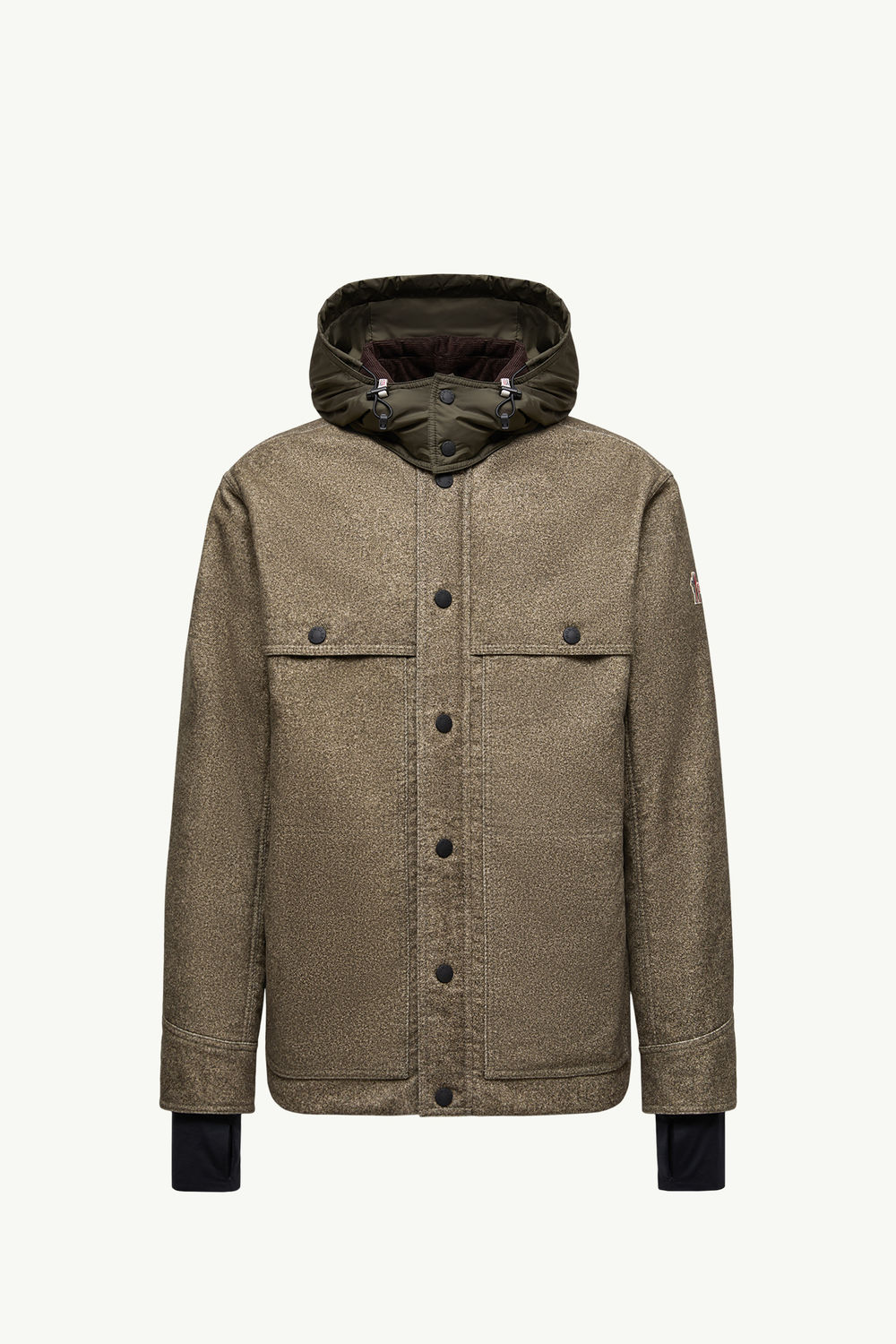 Kalinzu Cotton Moleskin Short Down Jacket Men Stone Gray Moncler 2