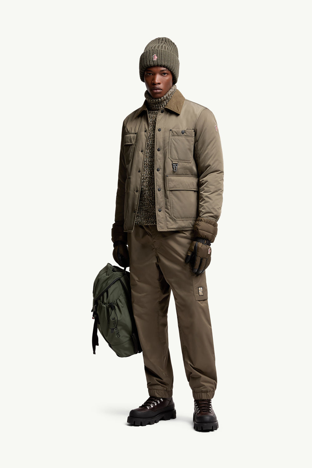 Waterton Down Field Jacket Men Khaki Moncler 0