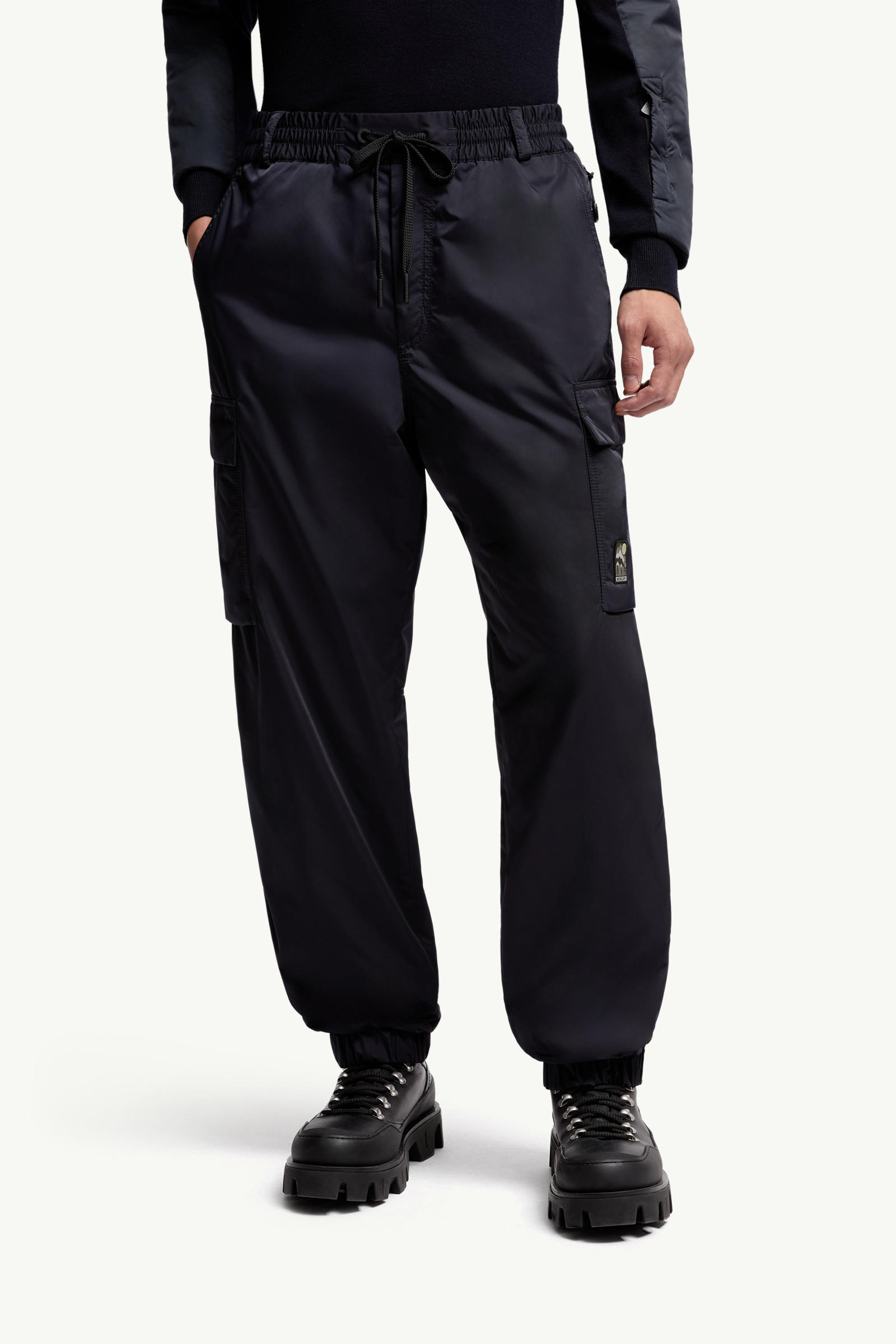 Gabardine Cargo Pants Men Navy Blue Moncler 3