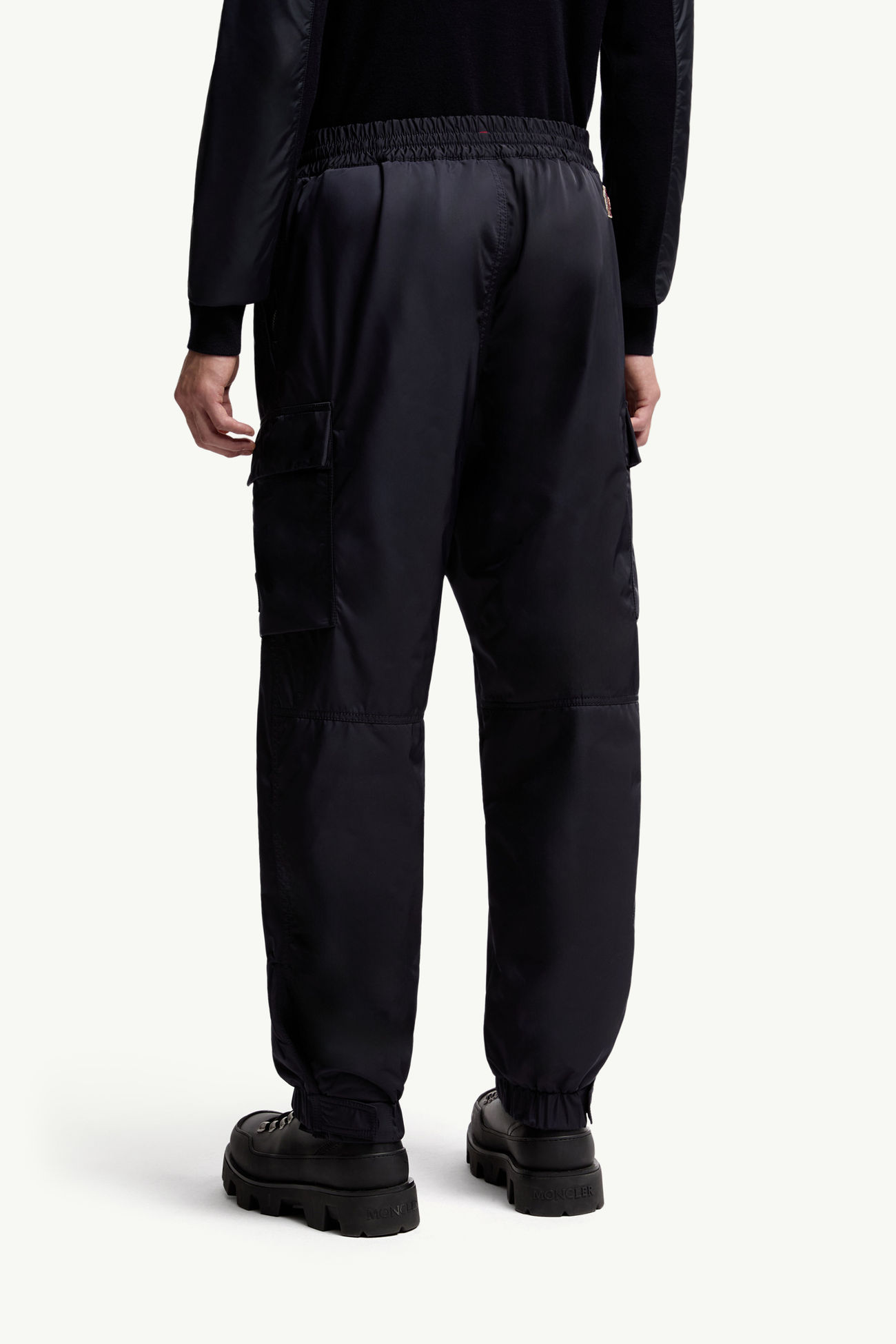 Pantaloni cargo in gabardine Uomo Blu Navy Moncler 4