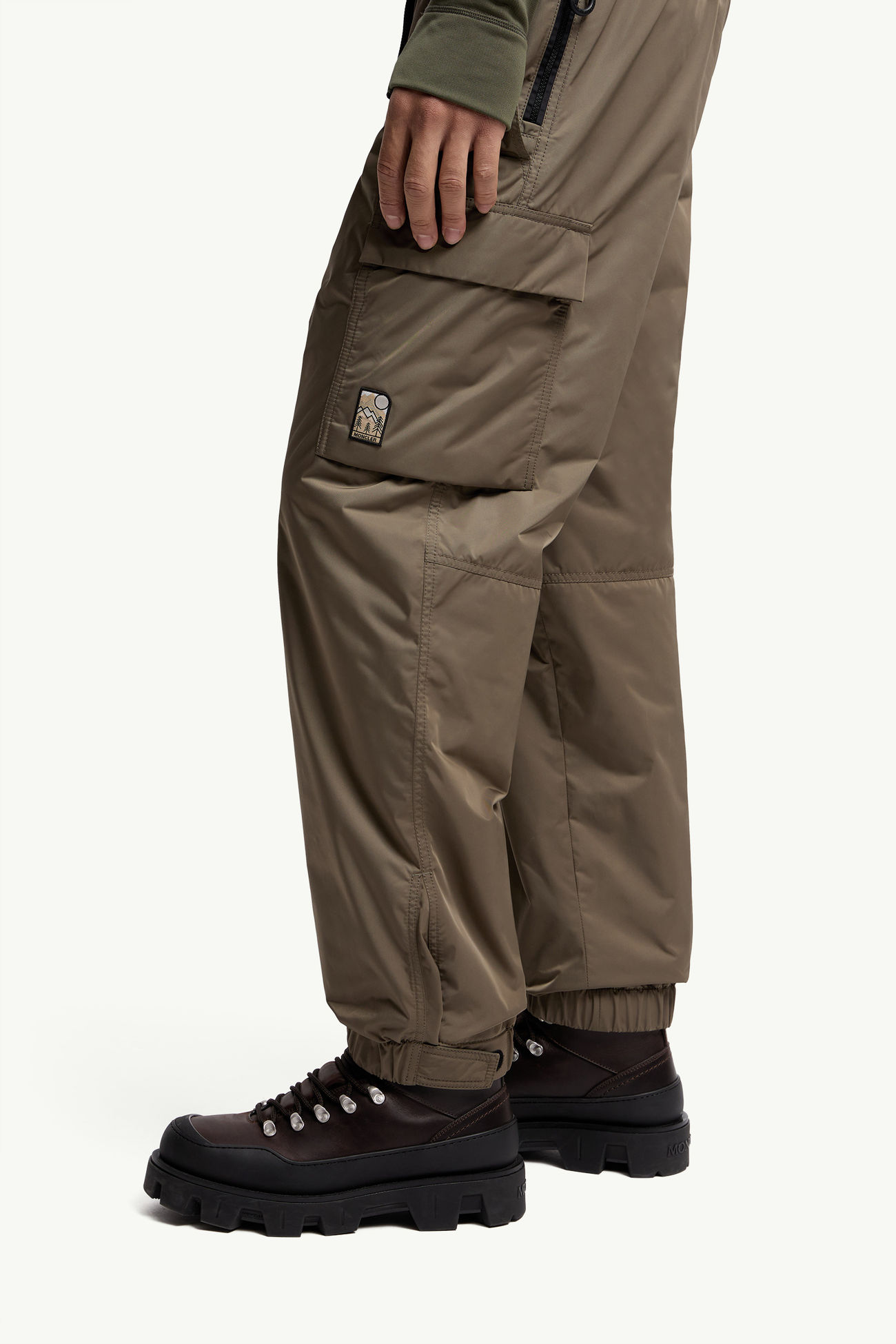 Cargohose aus Gabardine Herren Olivgrün Moncler 1