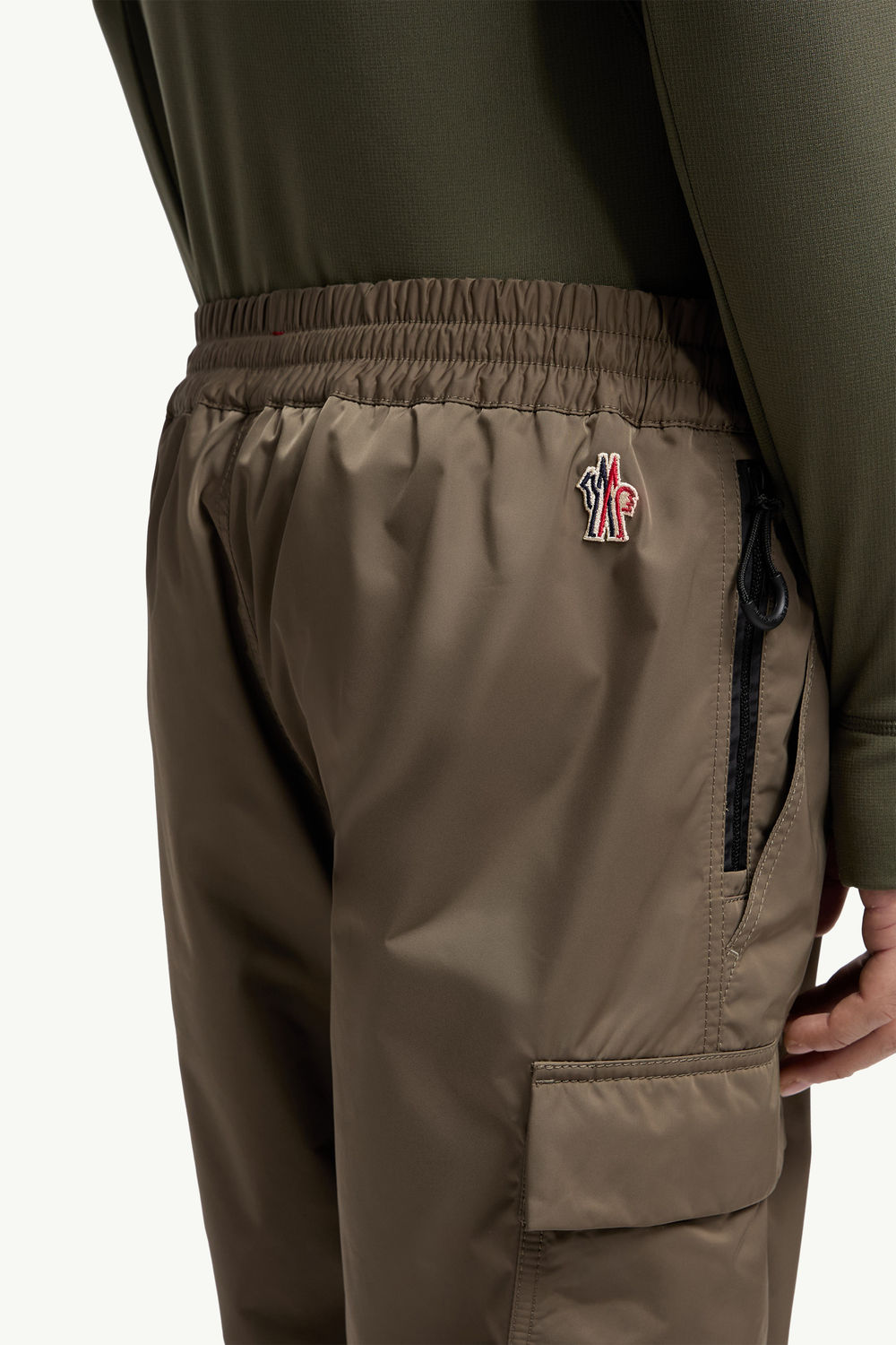 Gabardine Cargo Trousers Men Olive Green Moncler 5