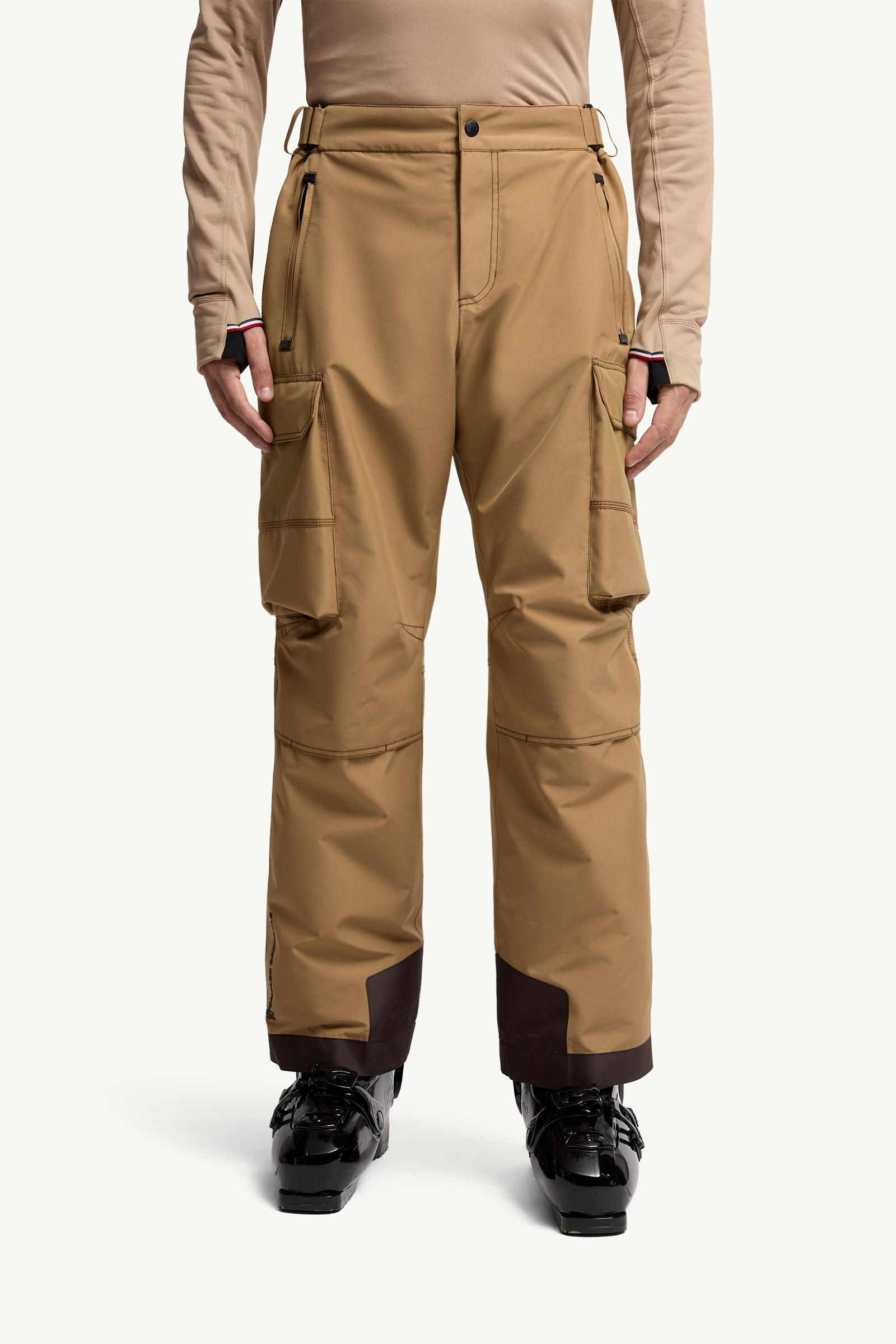 Padded Gore-Tex Ski Trousers Men Beige Moncler 3