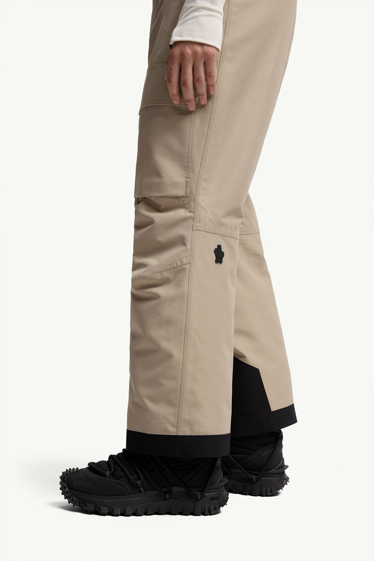 Padded GORE-TEX® Ski Bib Men Light Beige Moncler 1