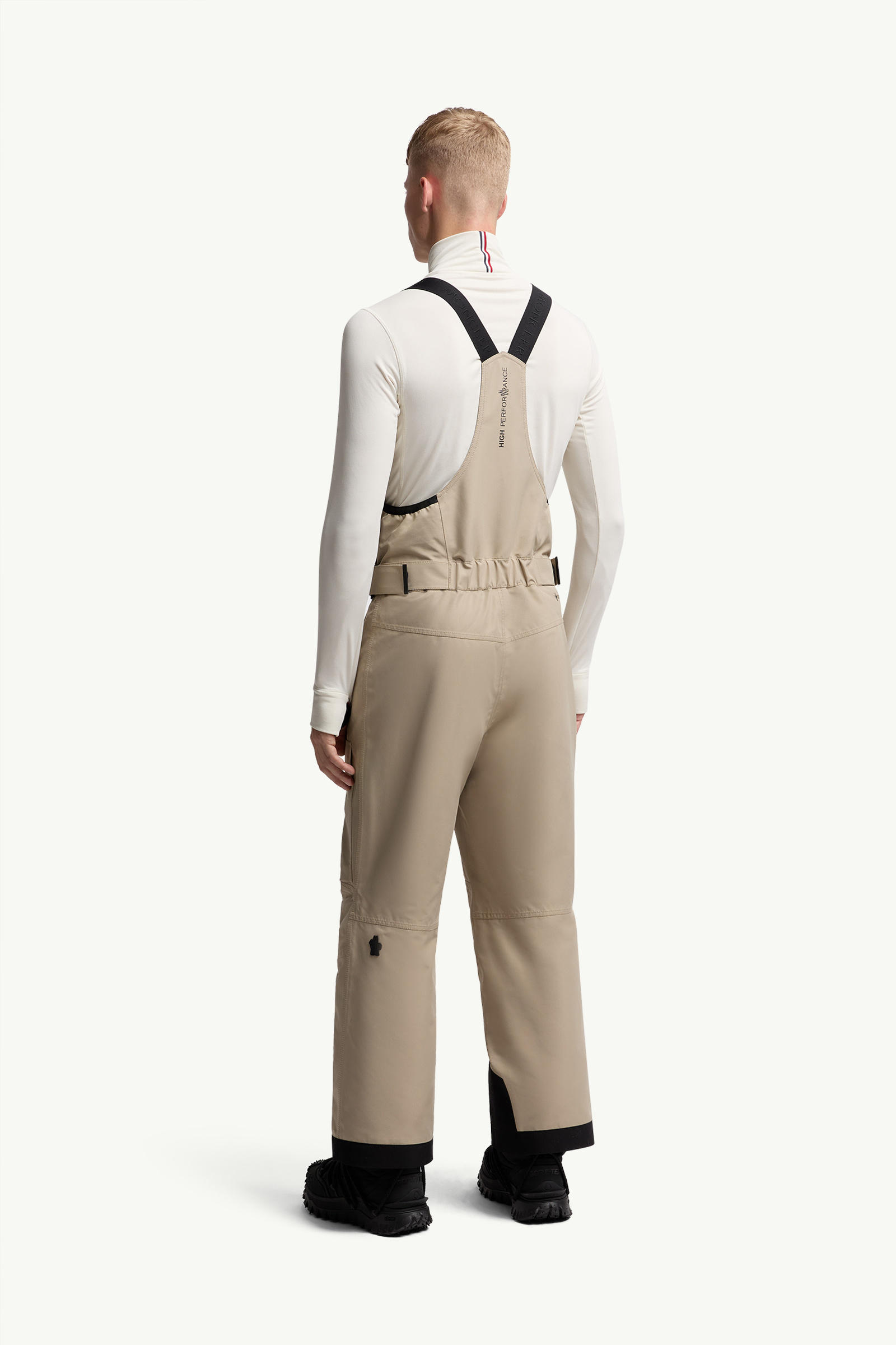 Padded Gore-Tex Ski Bib Men Light Beige Moncler 4