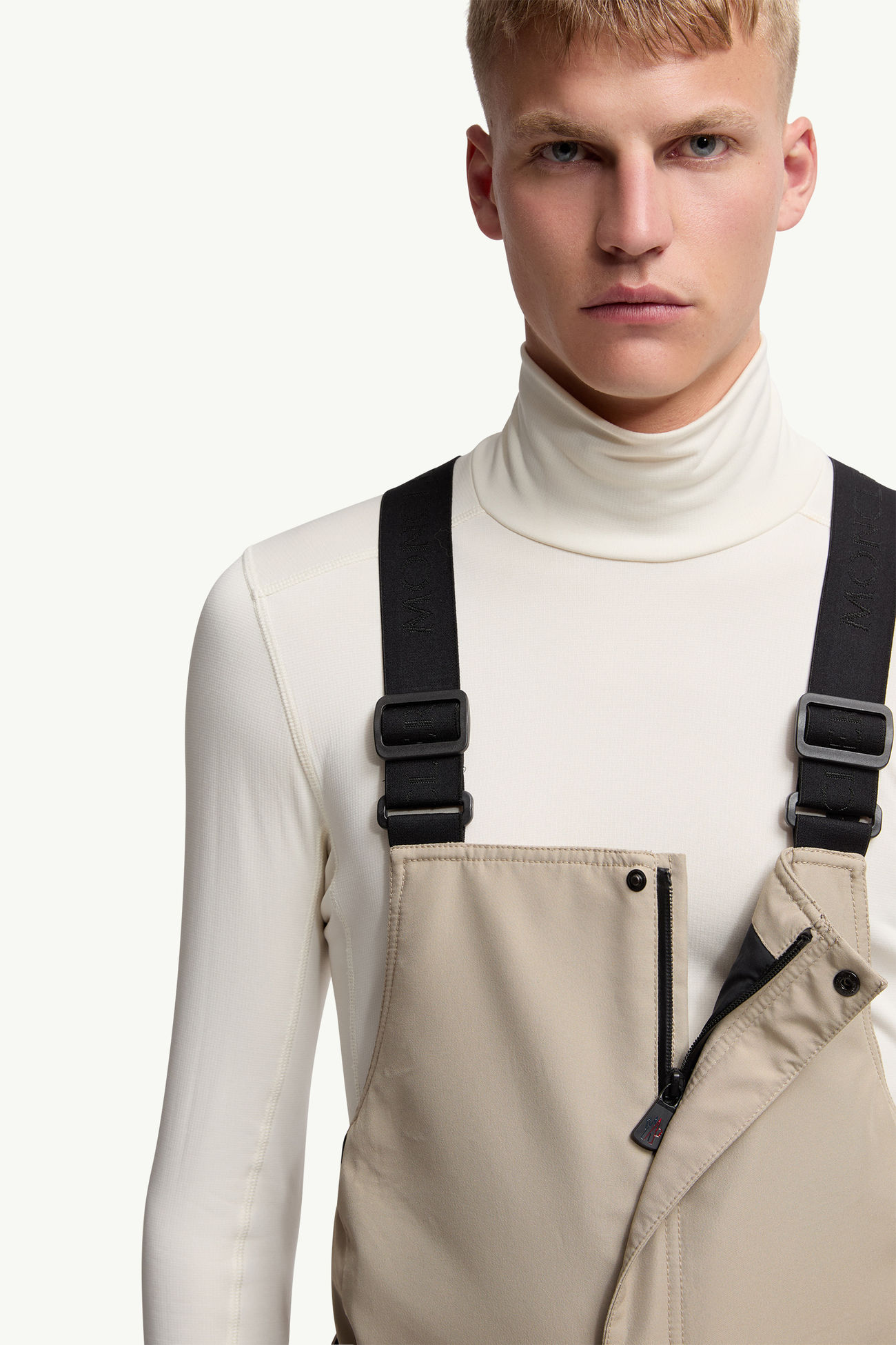 Wattierte GORE-TEX Ski-Latzhose Herren Hellbeige Moncler 5