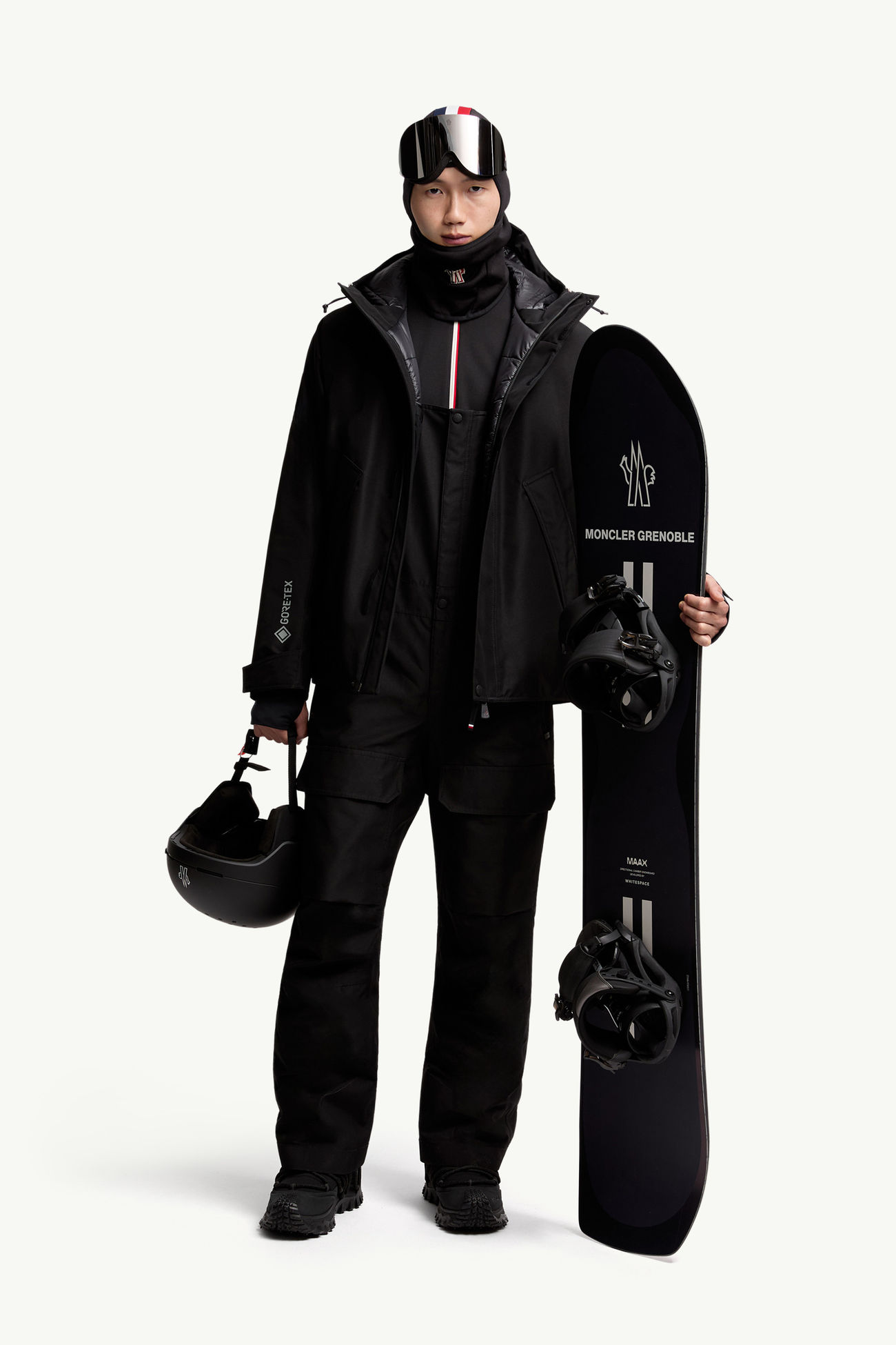 Salopette da sci imbottita in GORE-TEX® Uomo Nero Moncler 0