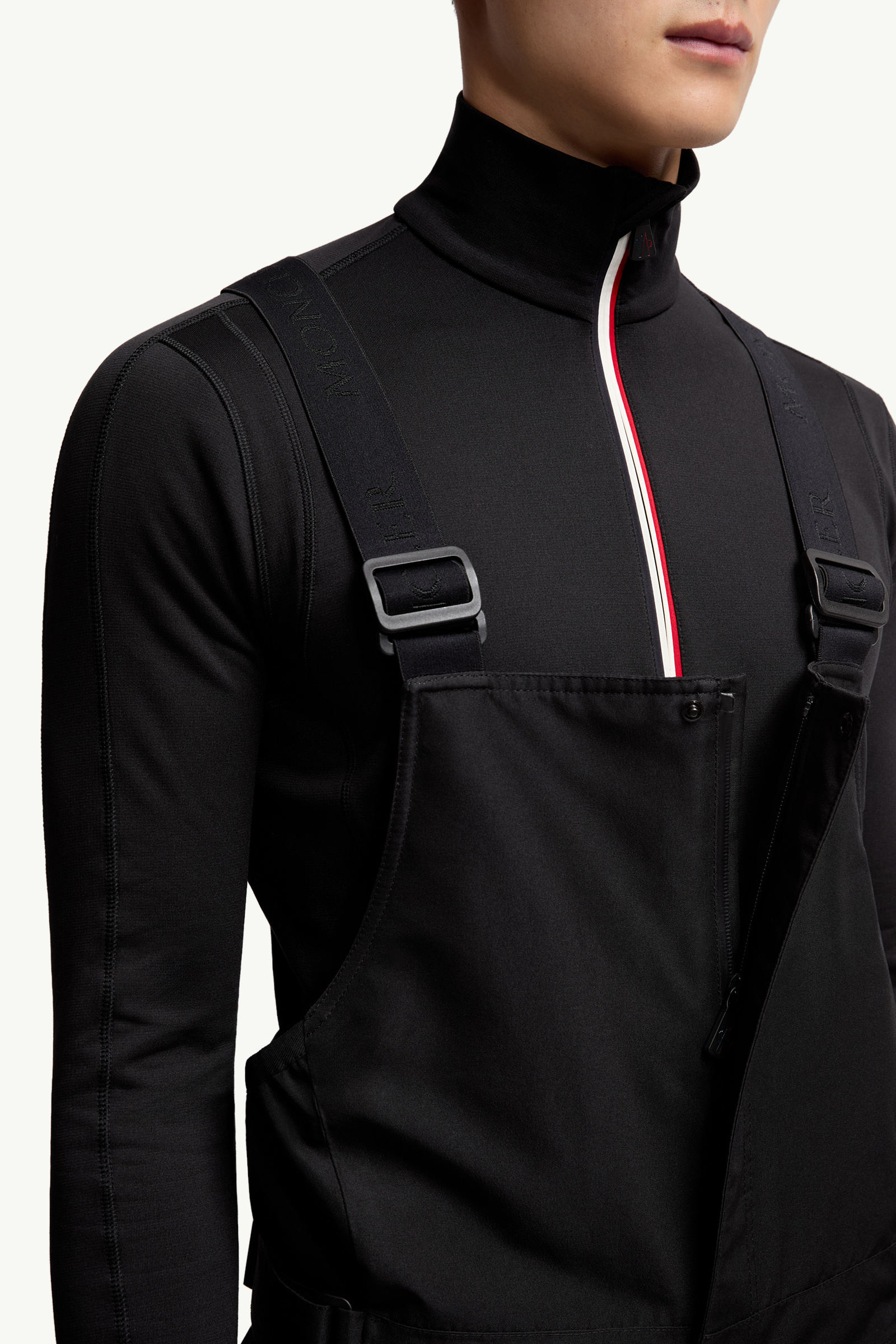 Padded Gore-Tex Ski Bib Men Black Moncler 7