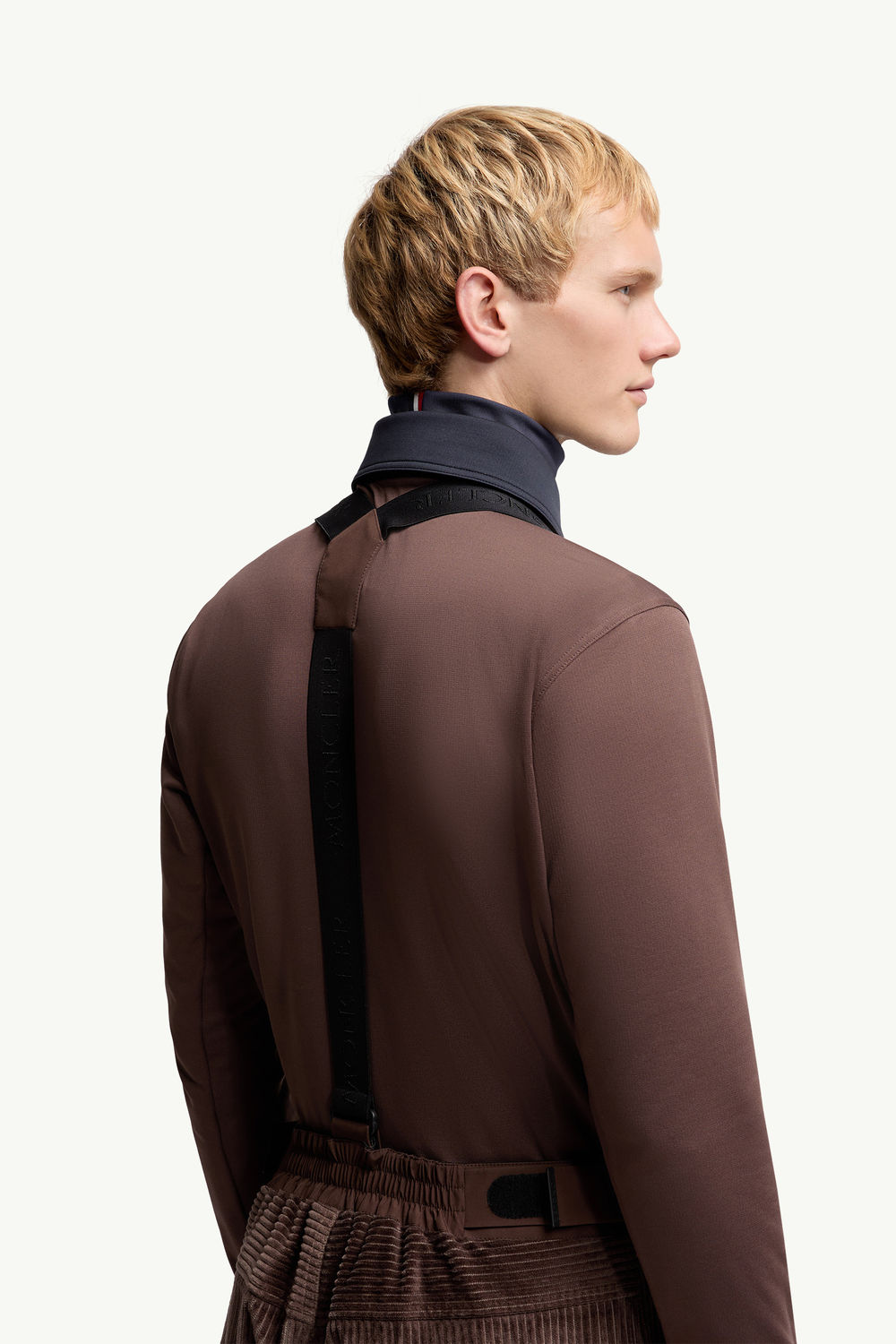 Padded Corduroy Ski Bib Men Brown Moncler 5